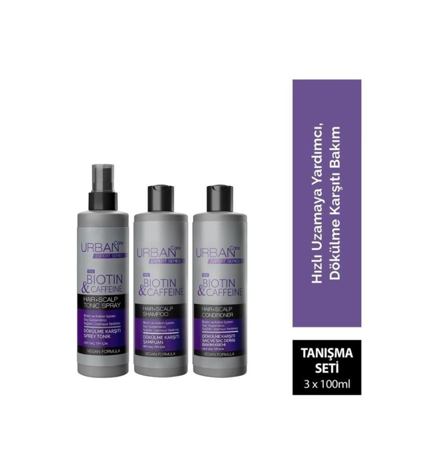 Urban Care Expert Biotin & Caffeine Anti-Hair Loss Travel Kit - Buy Online on GoSupps.com