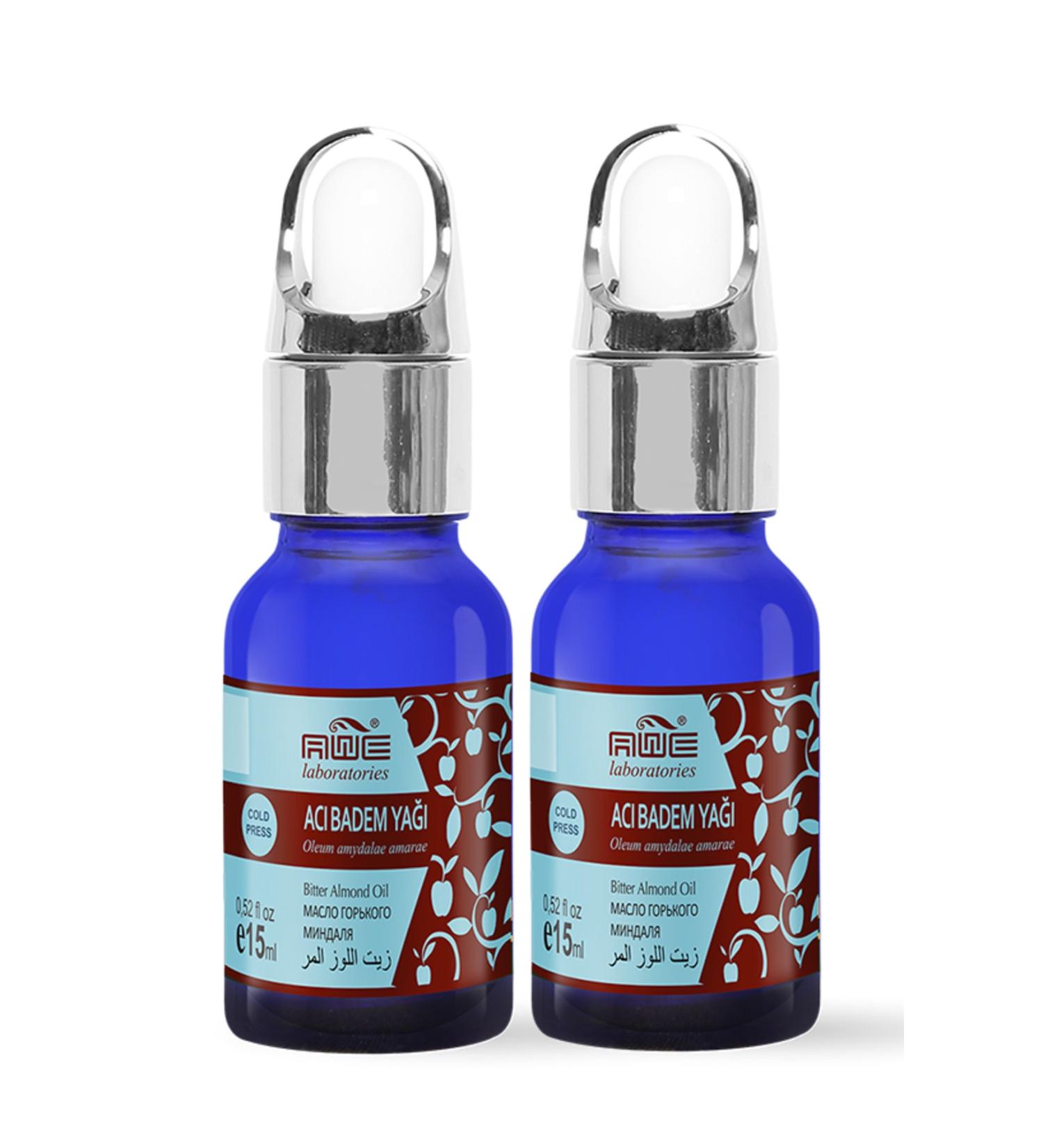 Awe Cemre 2li Bitter Almond Oil 15 ml Dropper Serum / Easy Use