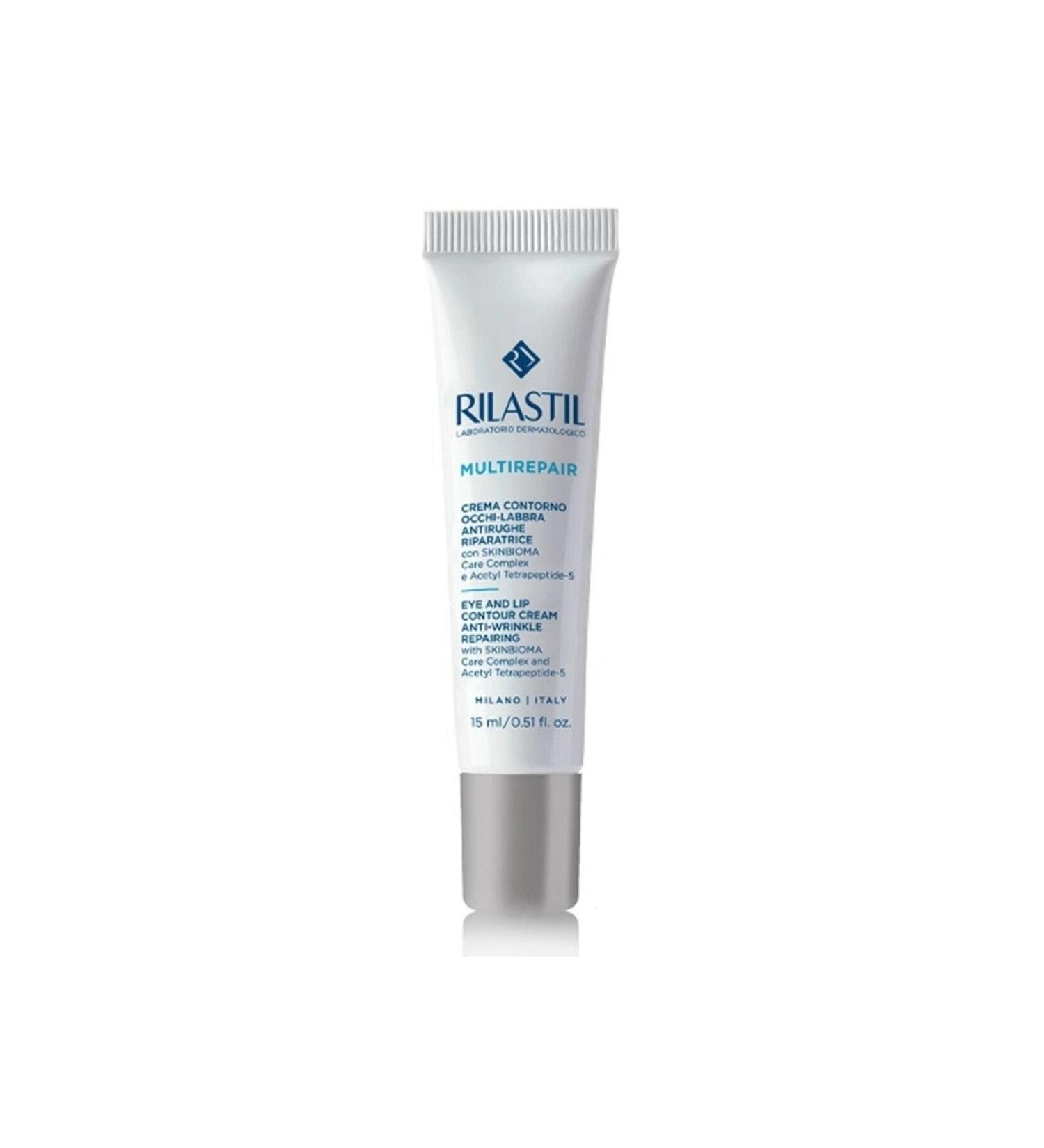 Rilastil Multirepair-Anti-Pollution Blue-Light Protective Anti-Wrinkle Lip And Eye Contour Cream 15ml