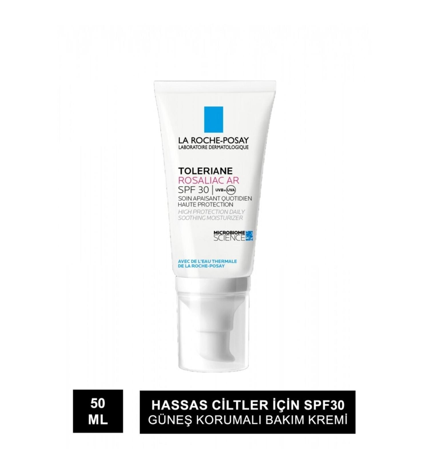 La Roche Posay Toleriane Rosaliac Ar-SPF 30 Moisturizing Face Cream for Sensitive and Redness Prone Skin 50ml