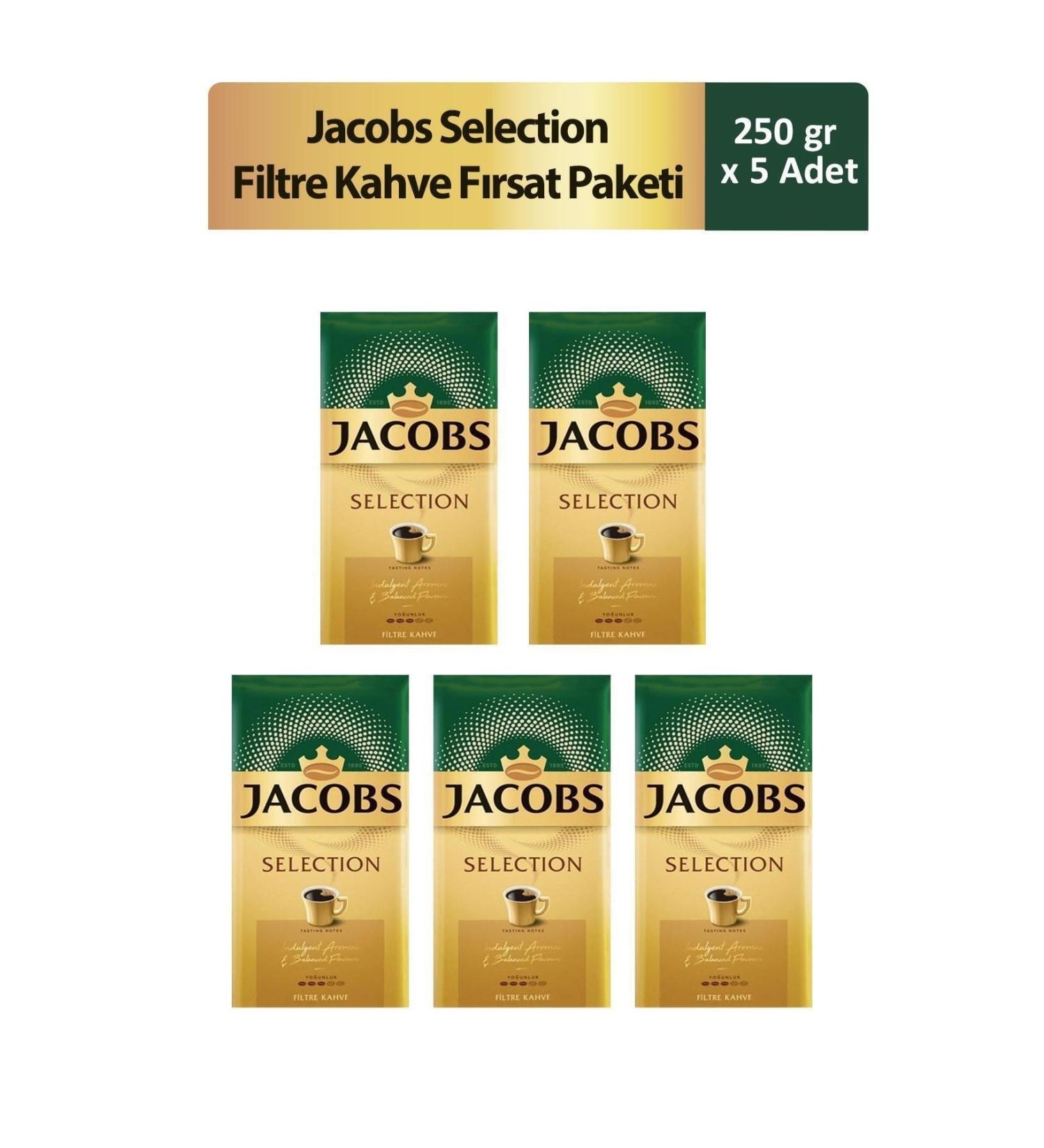 Jacobs Selection Filter Coffee Opportunity Package 250 gr x 5 Pieces - Buy Online on GoSupps.com