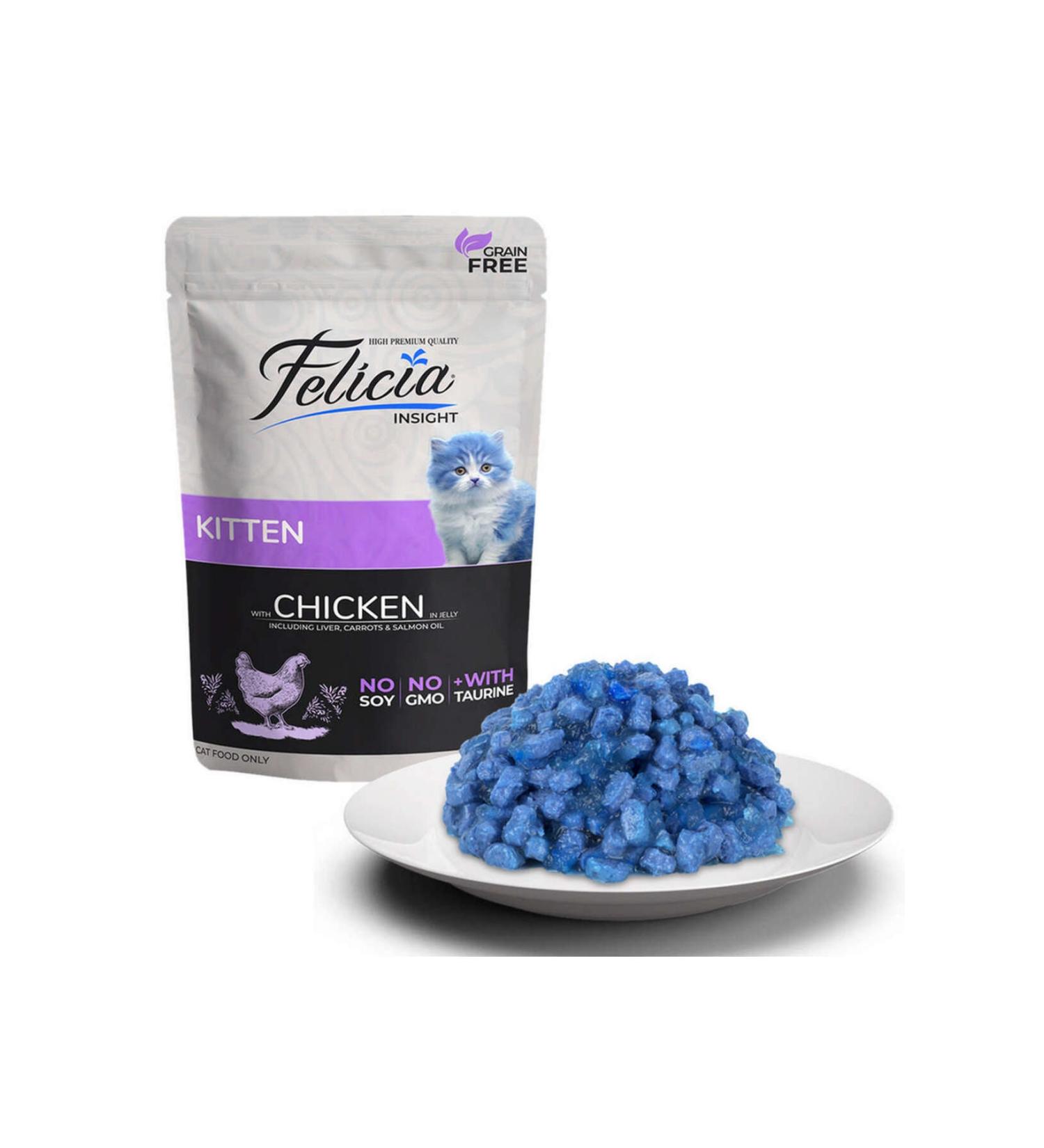 Felicia Grain-Free 85 gr Pouch Kitten Chicken Wet Cat Food 12 Pieces 159079