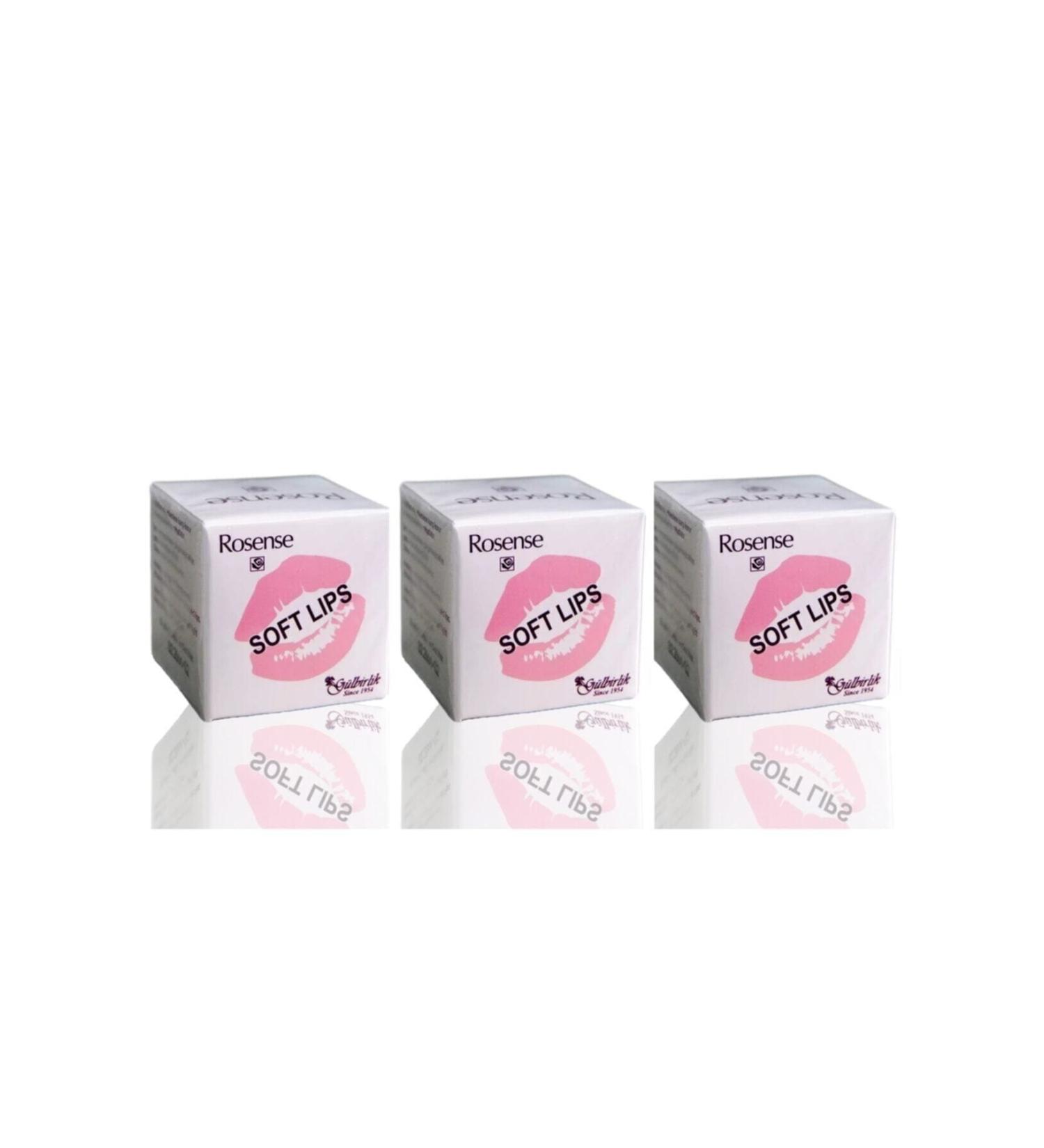 Rosense Soft Lips Lip Vaseline 5ml. - G lbirlik 3 Pieces
