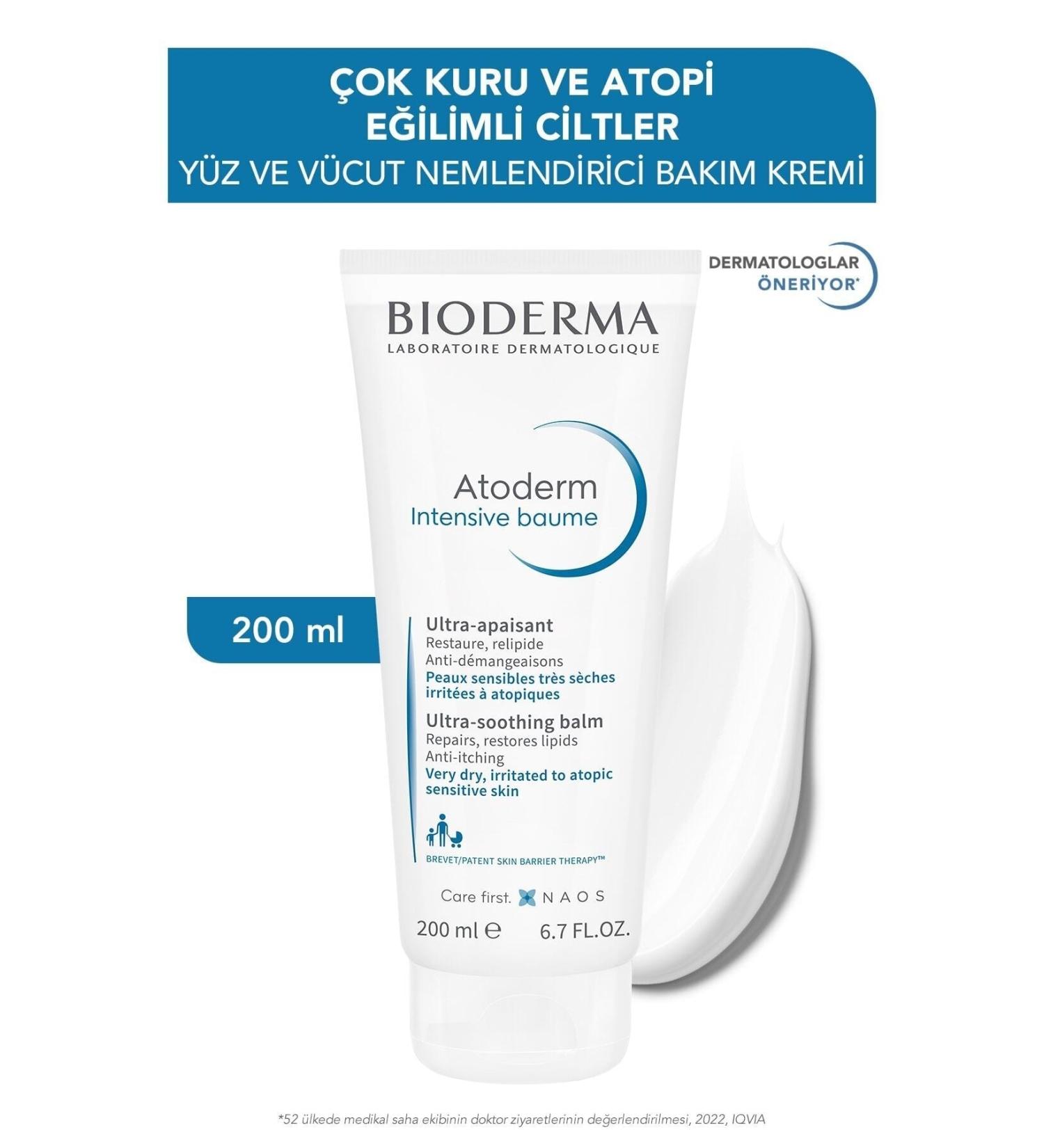 Bioderma Nourishing and Super Moisturizing Balm for Babies Children and Adults with Dry Skin 200ml.
