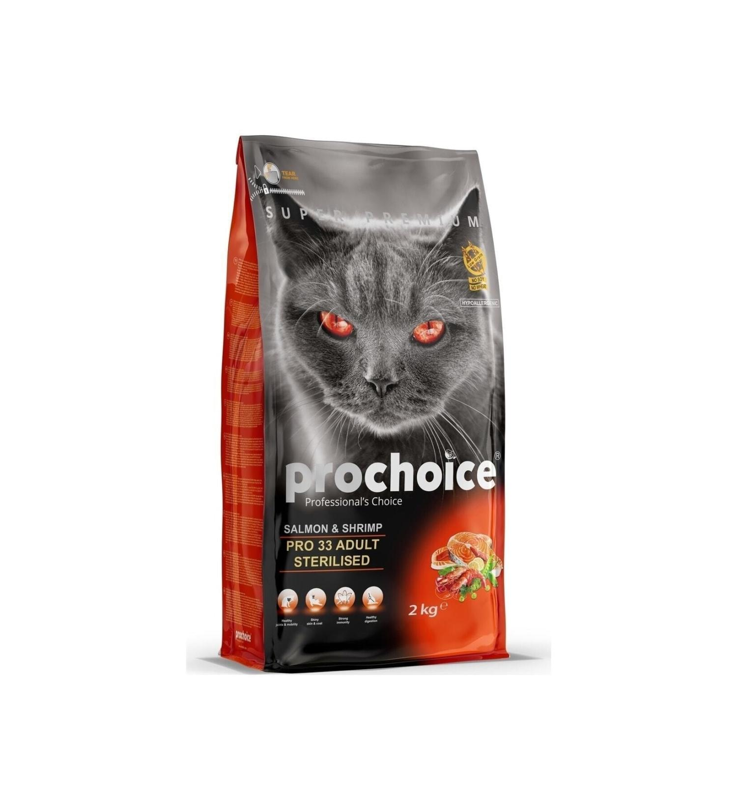 Pro Choice Pro33 Sterilized Salmon Cat Food 2 Kg 05/2024