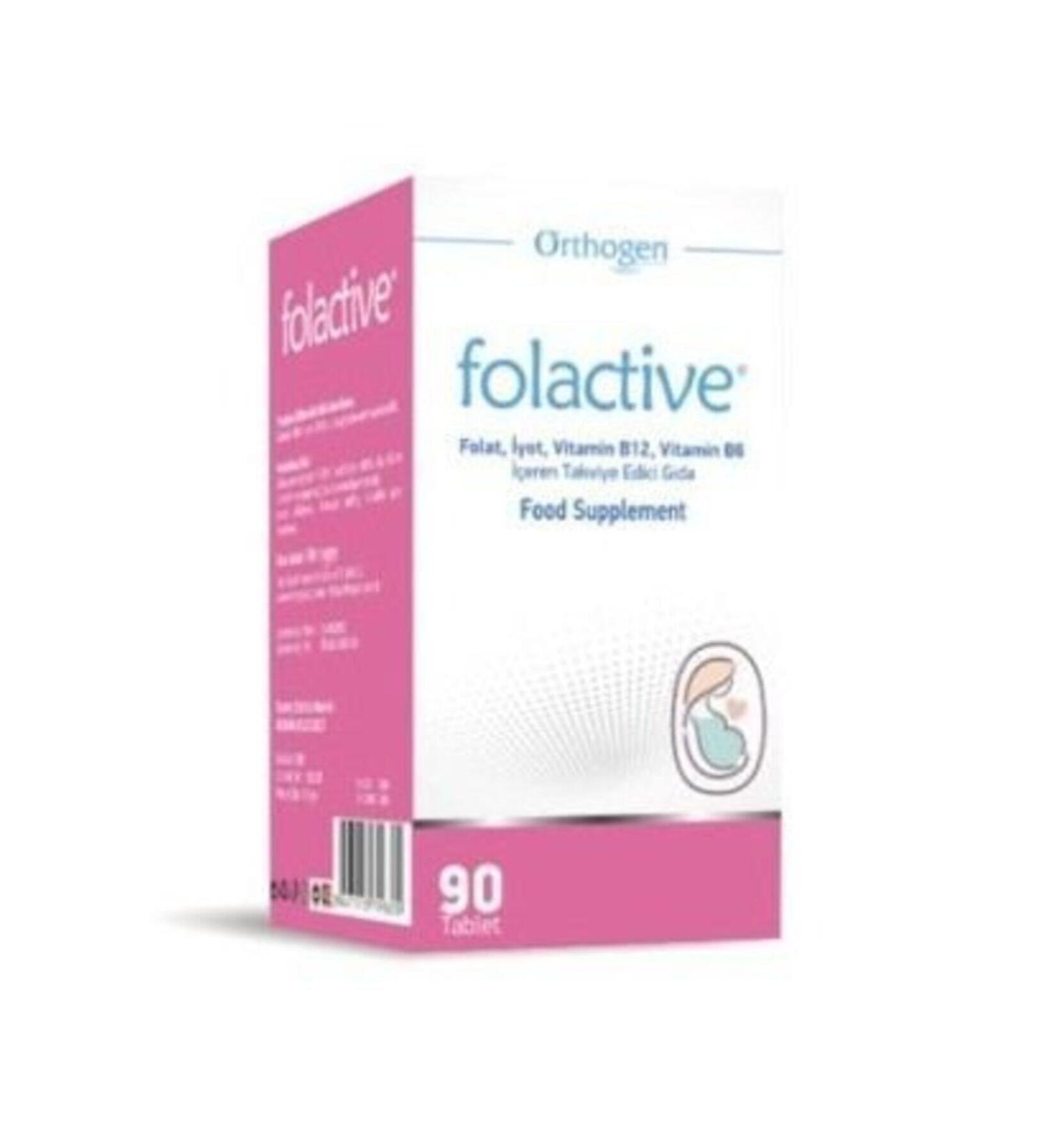 Orthogen Folactive 90 Tablet