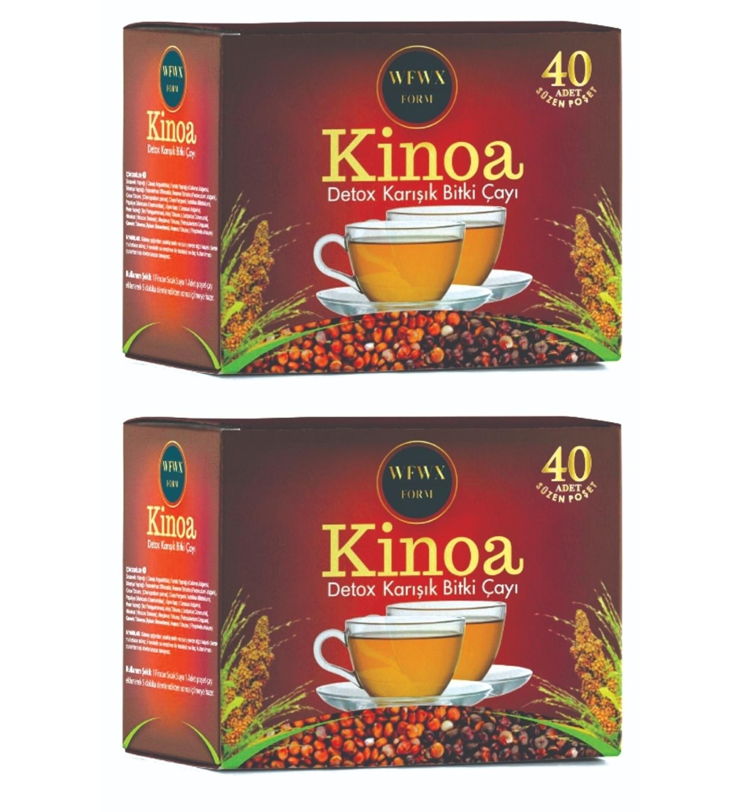 WFWX FORM QUINOA DETOXS HERBAL TEA 40 BAGS 2 PACKS
