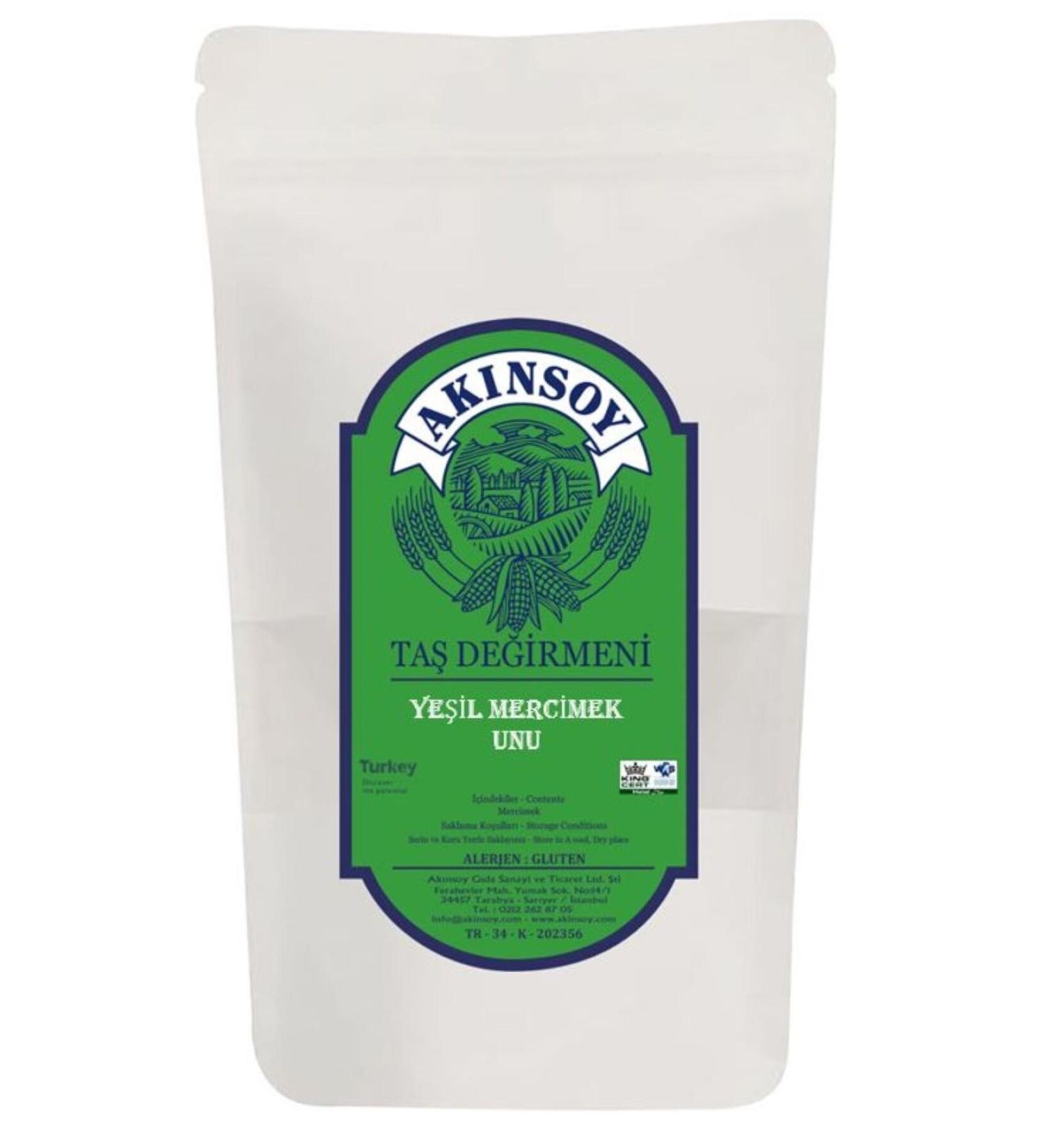 AKINSOY GREEN LENTIL FLOUR 2KG