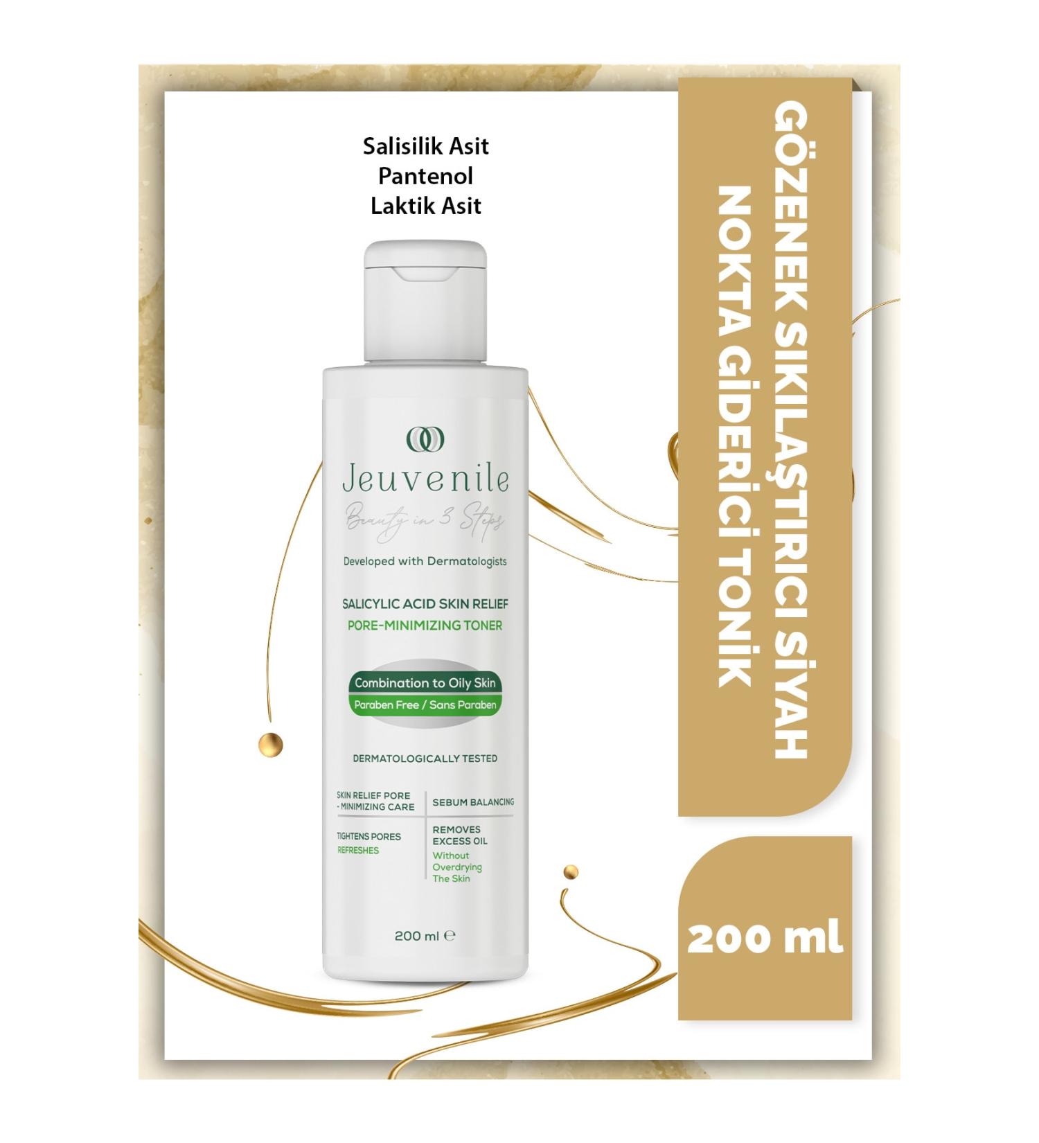 Jeuvenile Sebum Balancing Tonic - Anti-Acne Pore Tightener (Salicylic Acid Panthenol Lactic Acid) - Buy Online on GoSupps.com