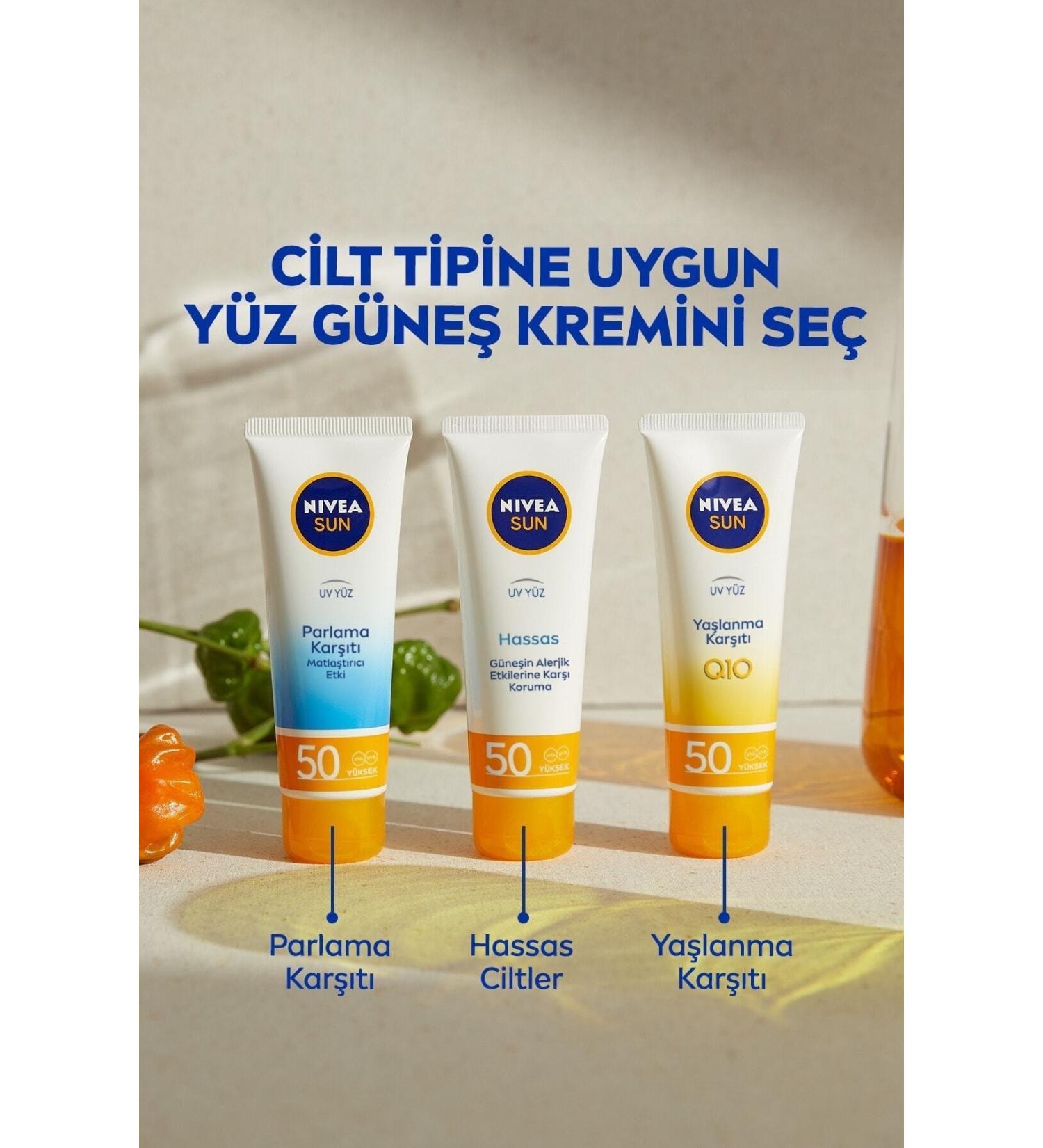 NIVEA Sun SPF50+ Anti-Aging & Anti-Spot Q10 Face Sun Cream 50 ml
