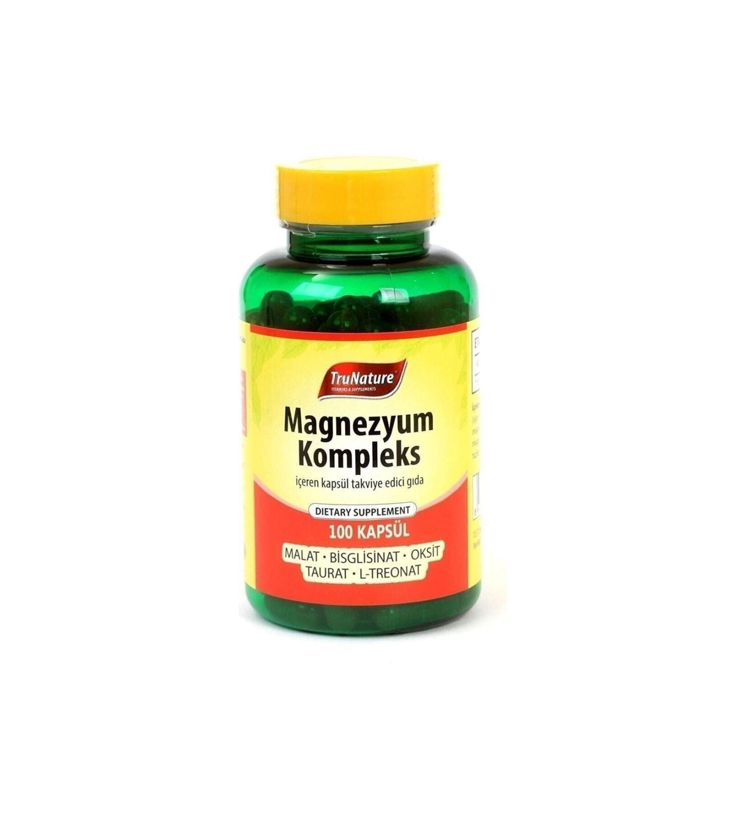 Trunature Magnesium Malate+bisglycinate+taurate+l-threonate+oxide 100 Capsules