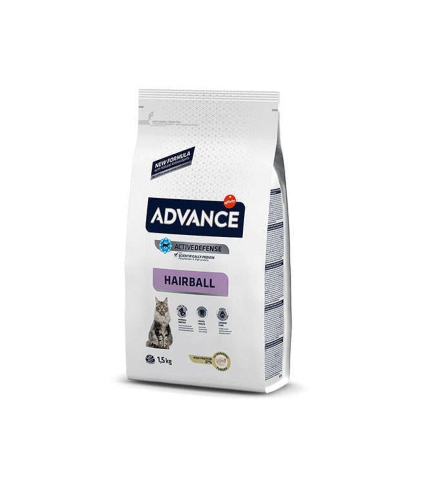Advance Hairball Hairball Control Cat Food 1.5 Kg