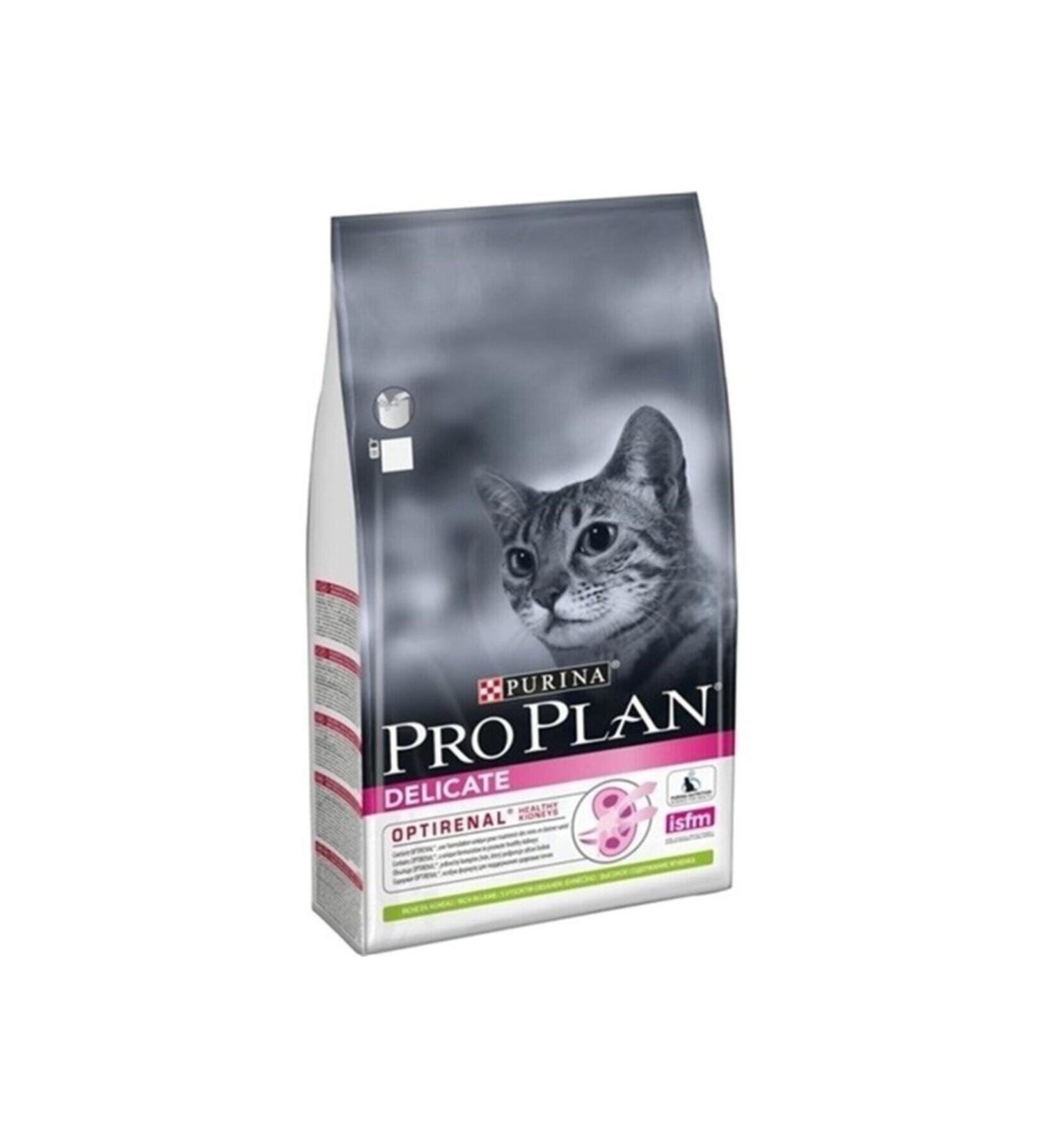 Purina Delicate Optirenal Adult Cat Food Lamb Meat for Sensitive Cats 10 Kg