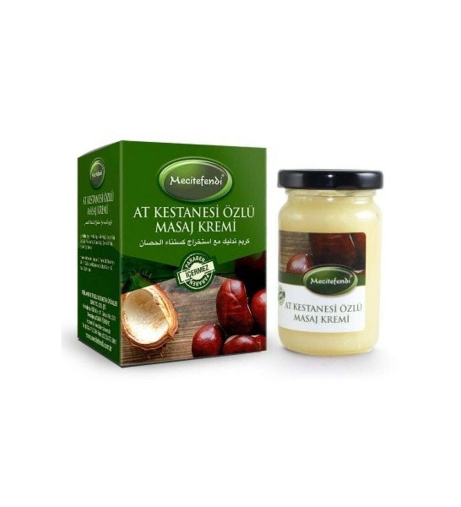 Mecit Efendi Horse Chestnut Cream for Varicose Veins and Muscle Pain Does Not Contain Additives and Natural Preservatives - Buy Online on GoSupps.com