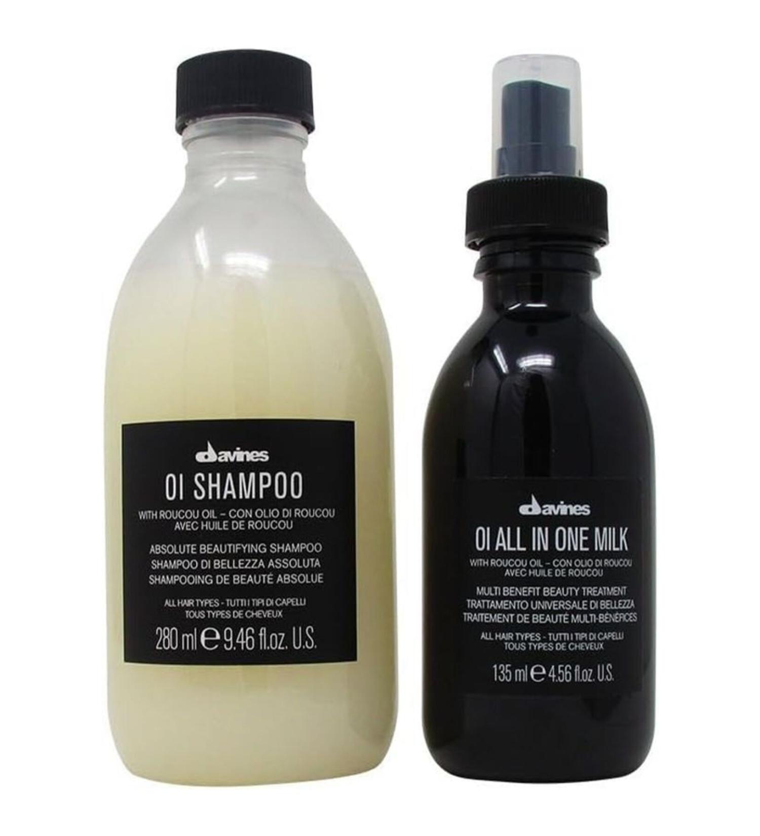 Davines Alfaluna Sulfate Free Shine & Volume OI Shampoo 280ml(76004) + OI All In One Milk 135ml(73273)