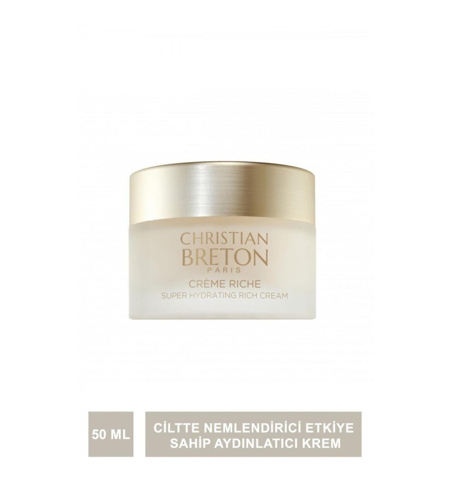 Christian Breton Rich - Super Moisturizing Brightening Face Cream for Dry Skin 50 Ml