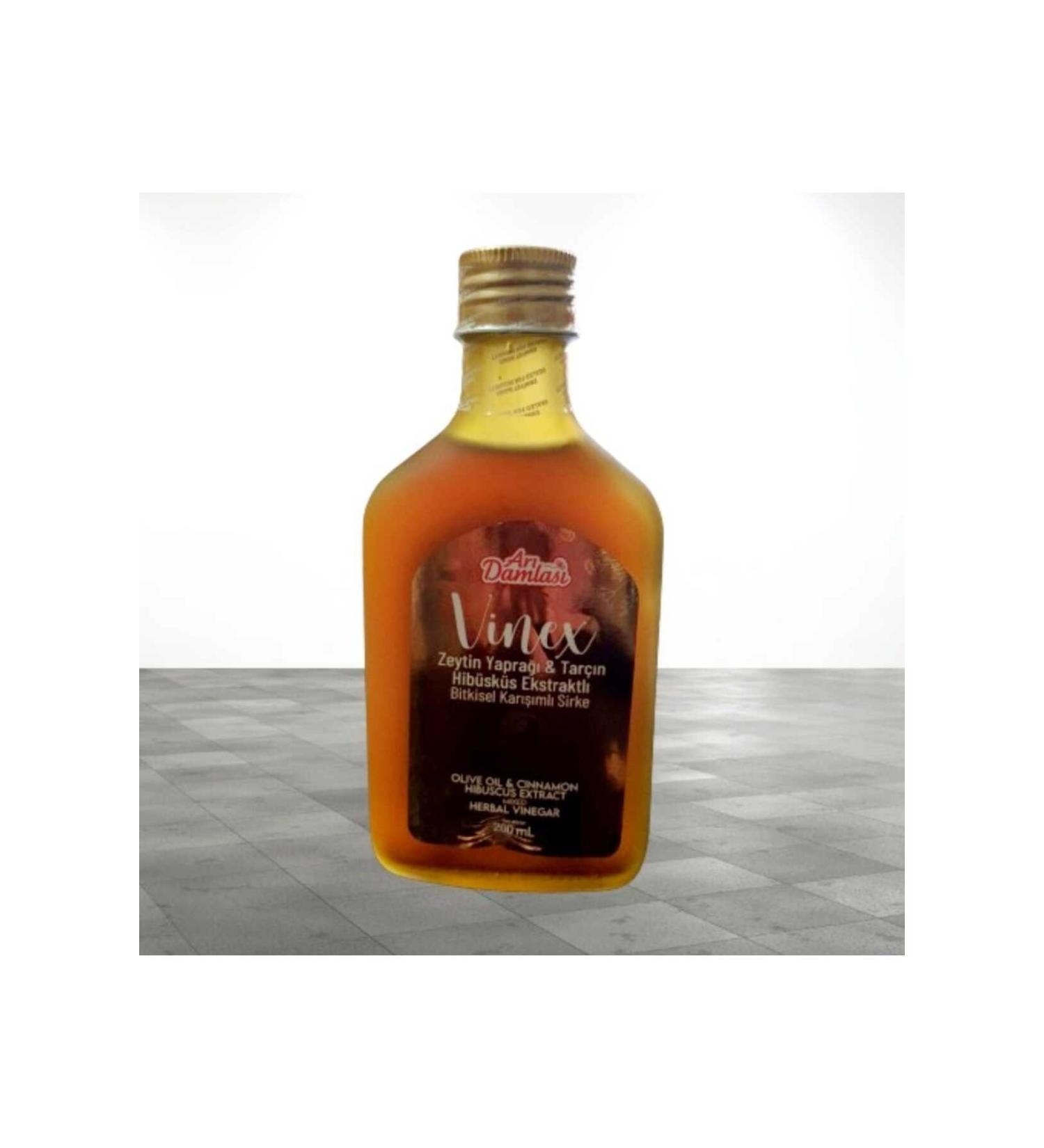 Bee Drops Olive Leaf & Cinnamon & Hibiscus Extract Herbal Mixed Vinegar 200 ml