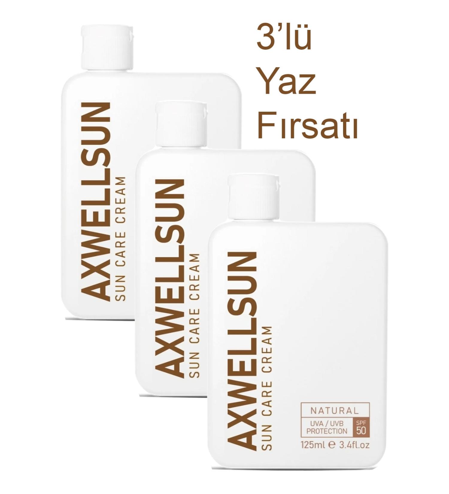 AXWELL 3-Pack Opportunity Pack 50 SPF+ Anti-Blemish Moisturizing Makeup Base High Protection Sun Cream 125ml - Buy Online on GoSupps.com