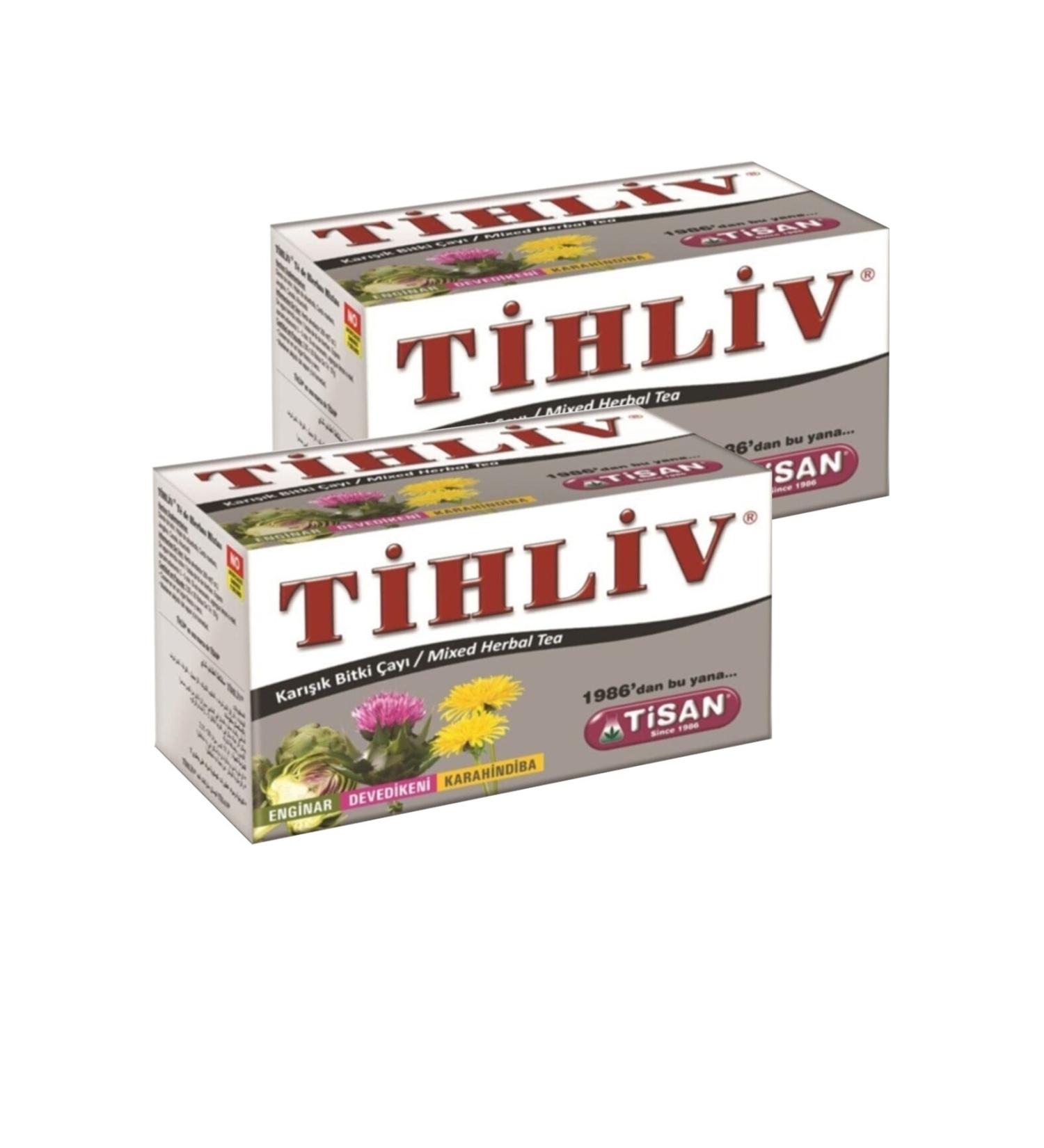 Tisan Tihliv Tea 2 Boxes Tisan Herbal Tea Bag Artichoke Thistle Dandelion Tea Bag 2 Pk.