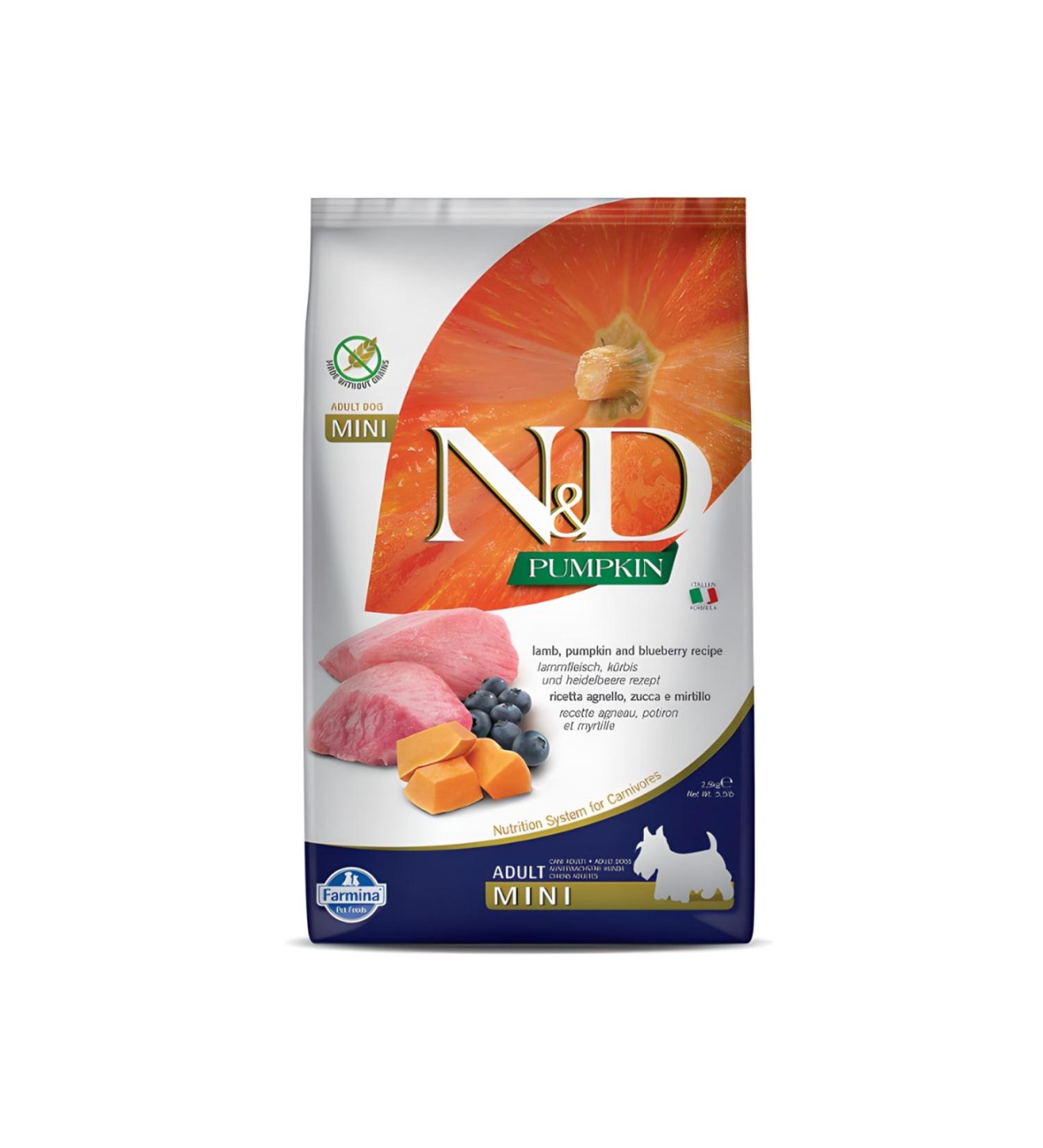 N & D Grain Free Lamb Small Breed Adult Dog Food 2.5 Kg