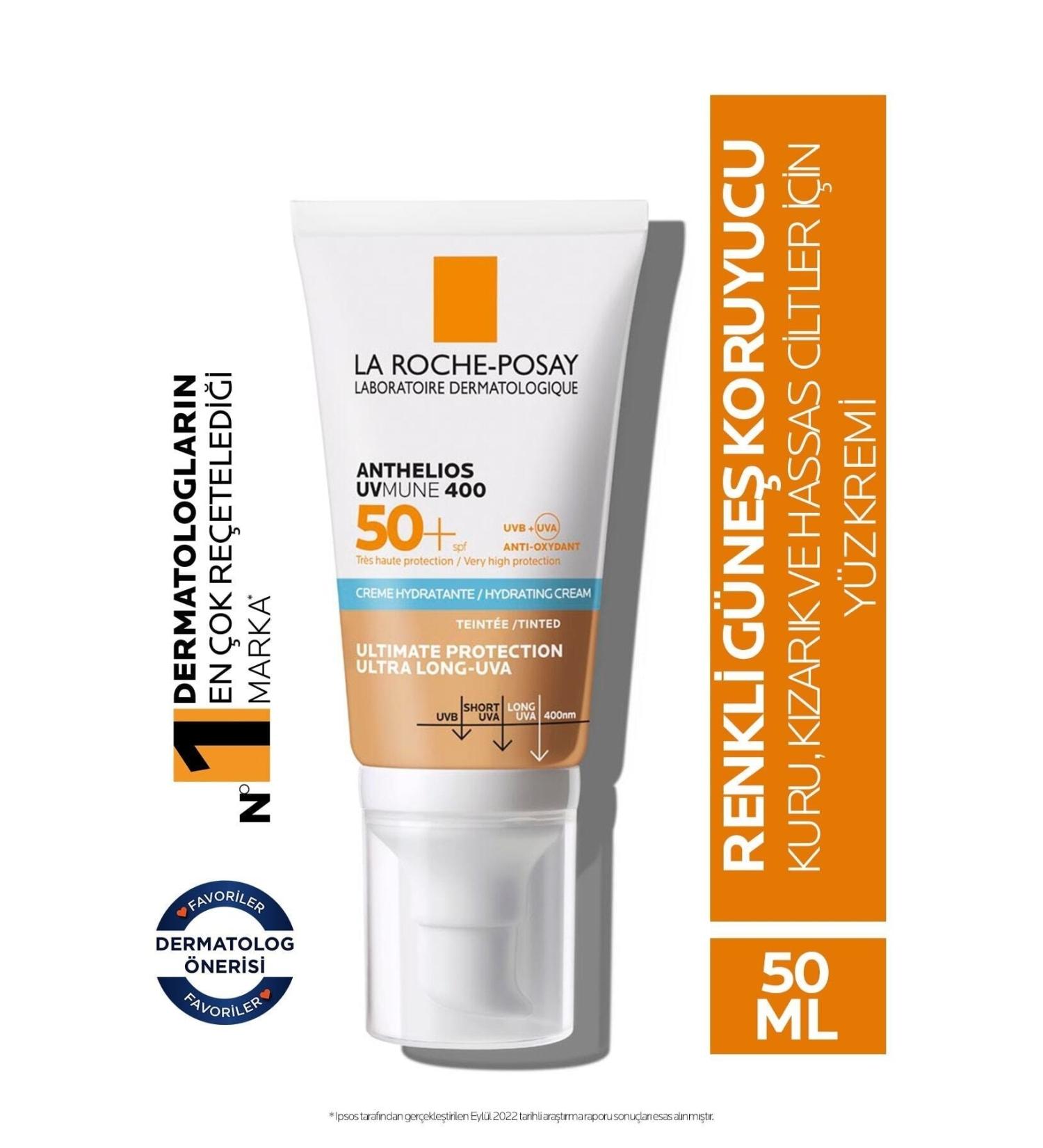 La Roche Posay Sensitive Skin Sweat and Water Resistant High Protection Tinted Face Sun Cream 50''ML. - Buy Online on GoSupps.com