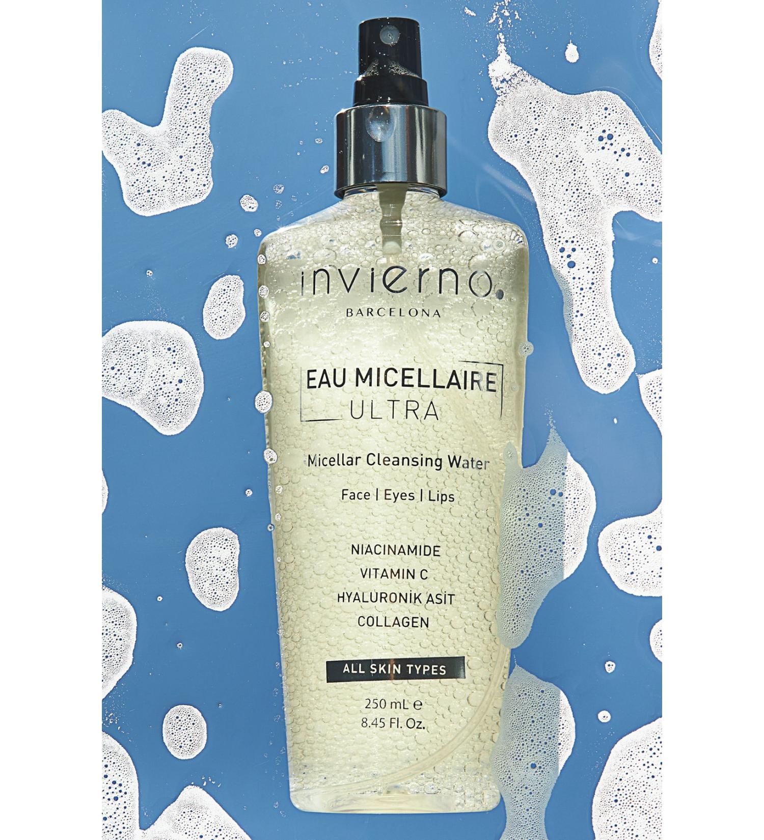 Invierno Barcelona LLC. Anti-Aging Anti-Wrinkle Skin Tone Equalizer Vitamin C Makeup Remover Water 250ml - Buy Online on GoSupps.com