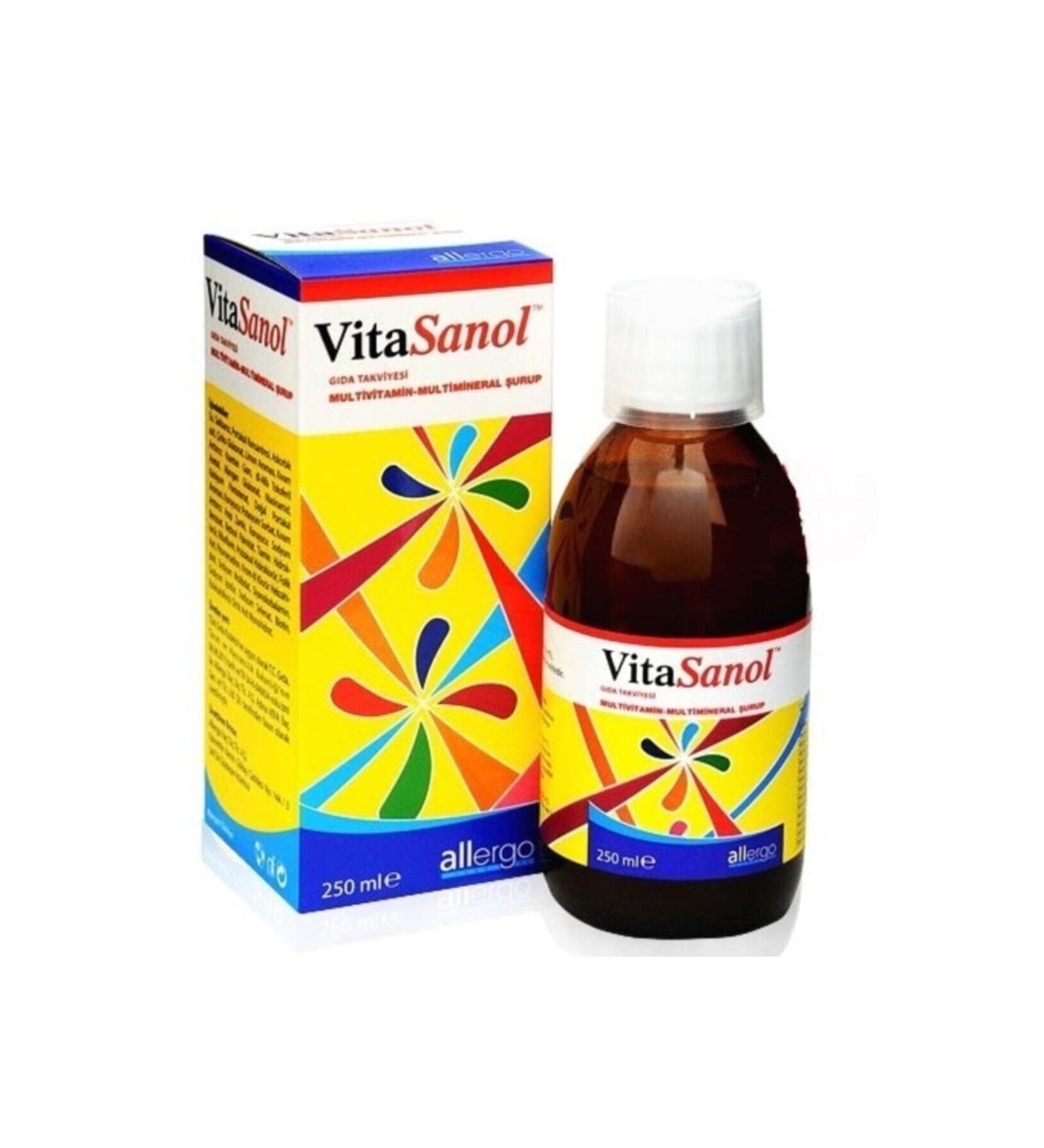 Allergo Vitasanol Multivitamin Syrup 250 ml
