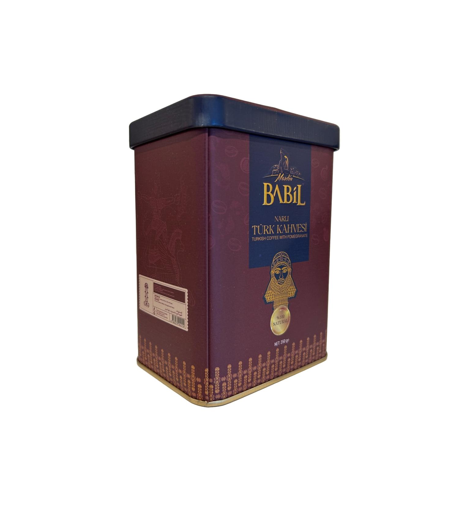 Babil Mardin Babil Drop Pomegranate Turkish Coffee Tin Box 250g
