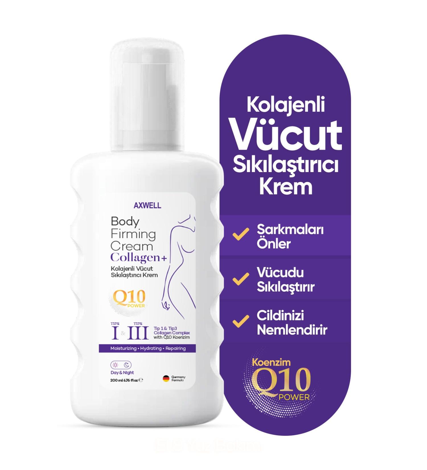 AXWELL Coenzyme Q-10 Collagen Body Firming Cream - Buy Online on GoSupps.com