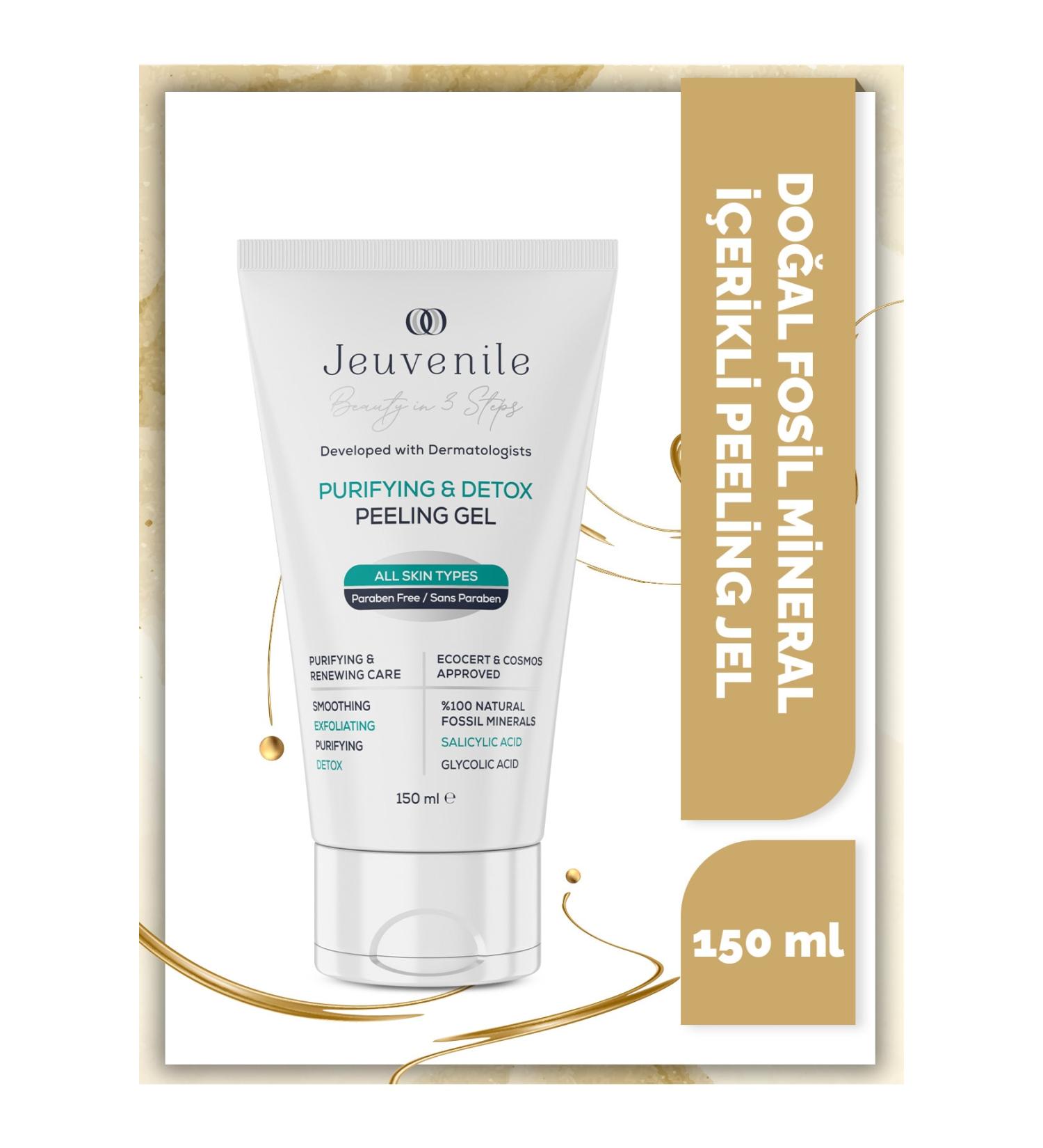 Jeuvenile Fossil Mineral Peeling Gel - Purifying and Regenerating (Allantoin Panthenol Niacinamide) - Buy Online on GoSupps.com