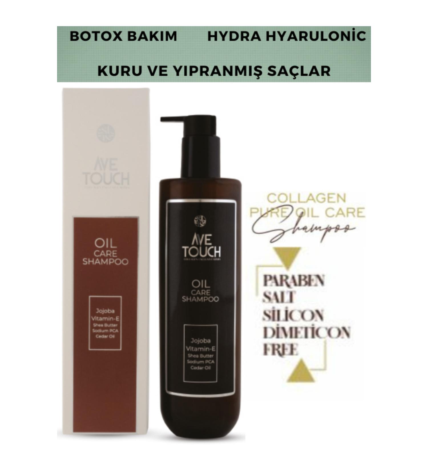 AVE TOUCH Oil Care Shampoo for Dry and Damaged Hair 500 ml