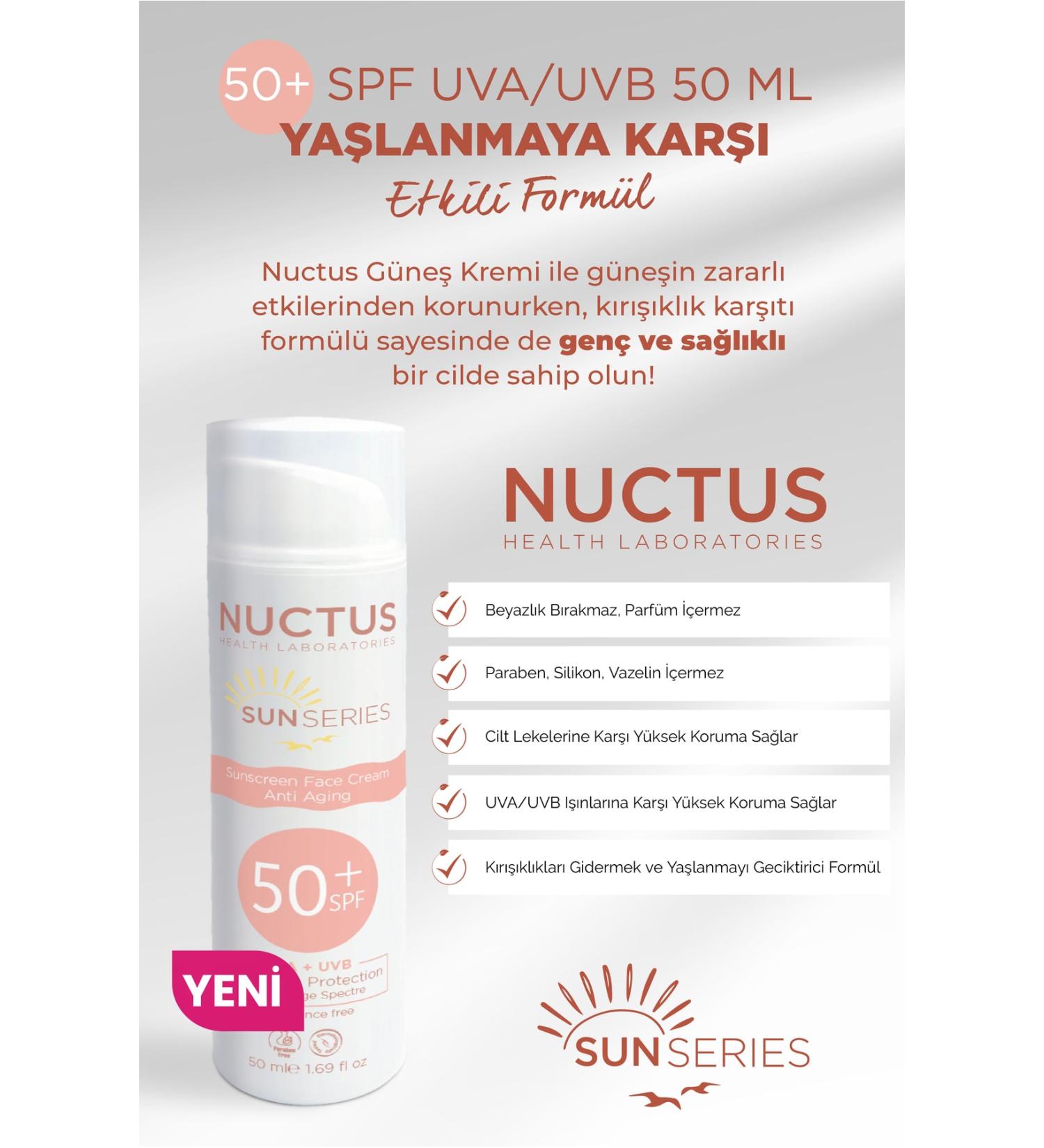 Nuctus Sun Cream 50+ Spf Uva/uvb 50 Ml Anti Aging - Buy Online on GoSupps.com