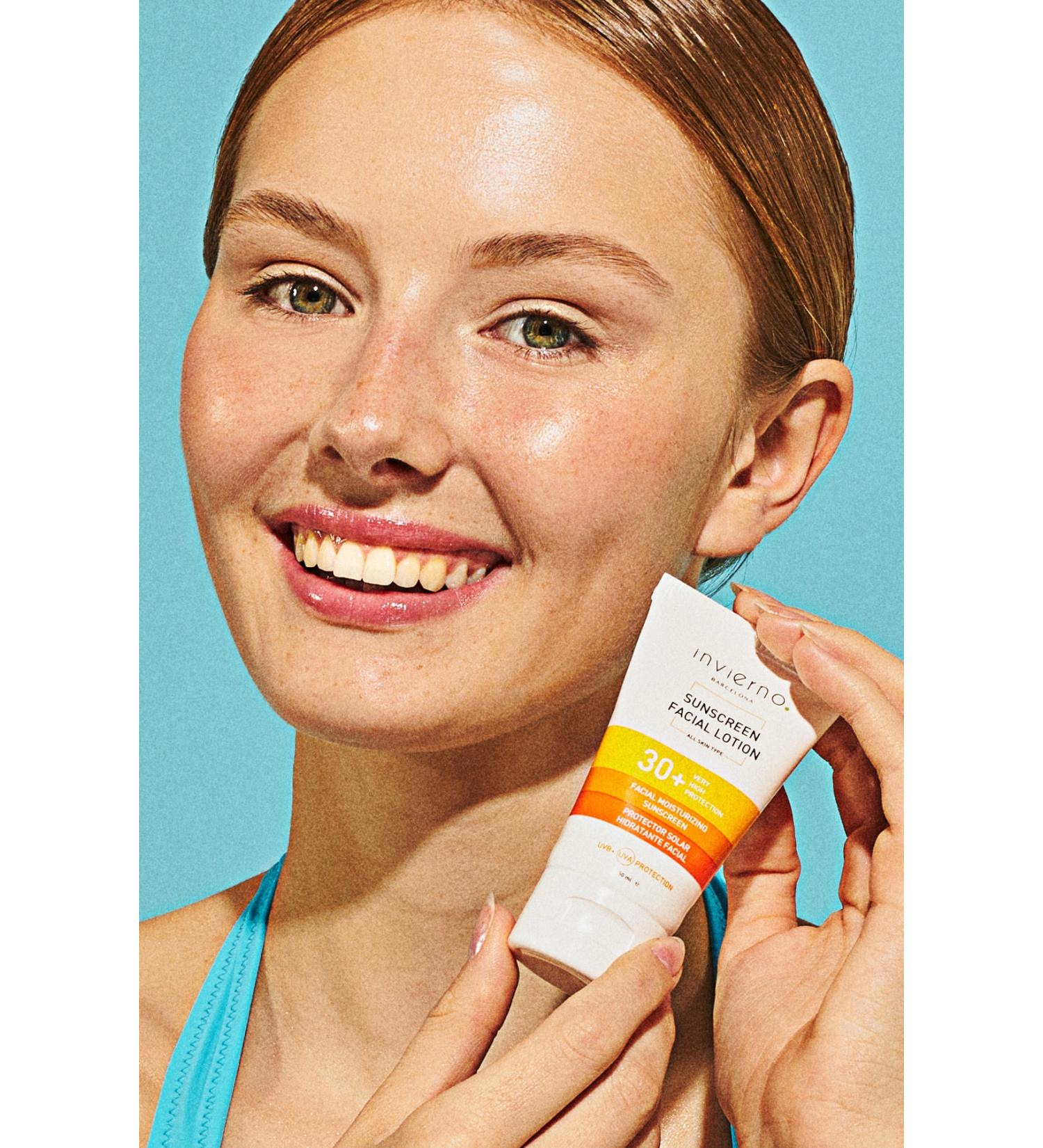 Invierno Barcelona LLC. Moisturizing & Skin Tone Equalizing Face Sunscreen 30 Spf 50ml - Buy Online on GoSupps.com
