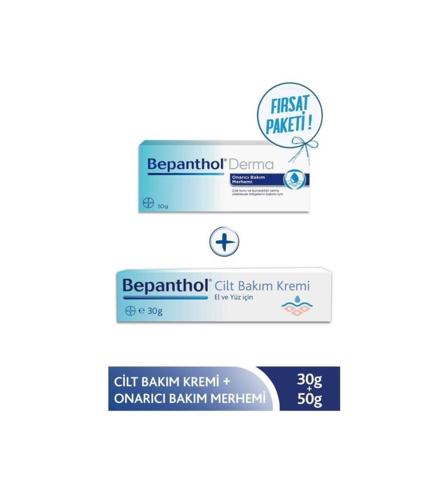 Bepanthol Skin Care Cream 30 gr + Repair Care Ointment 50 gr Set
