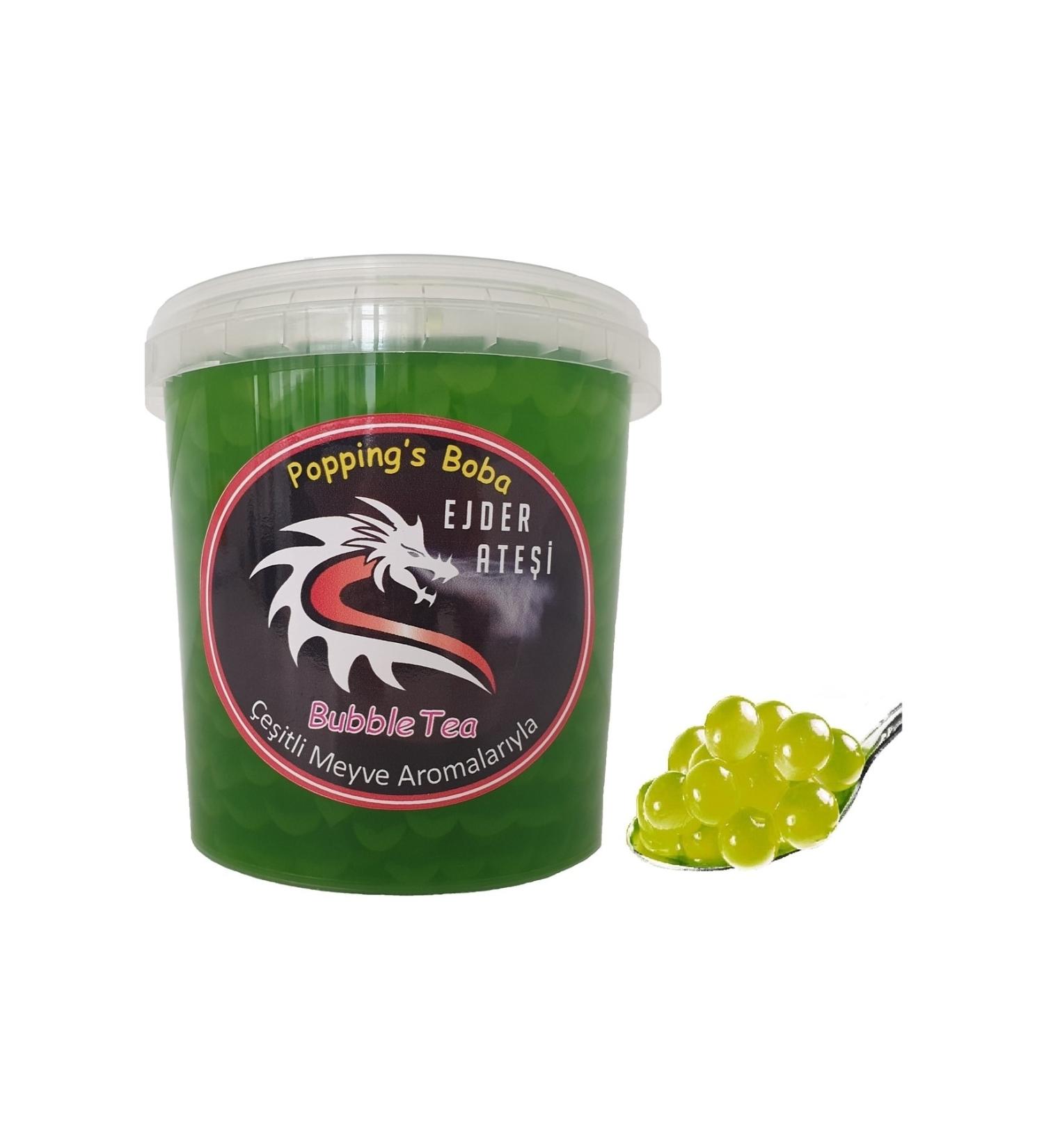 Dragon Fire Lime Flavored Bubble Tea Pearls 1000 gr.-Popping Boba -Bubble Tea -Tapioca Pearls