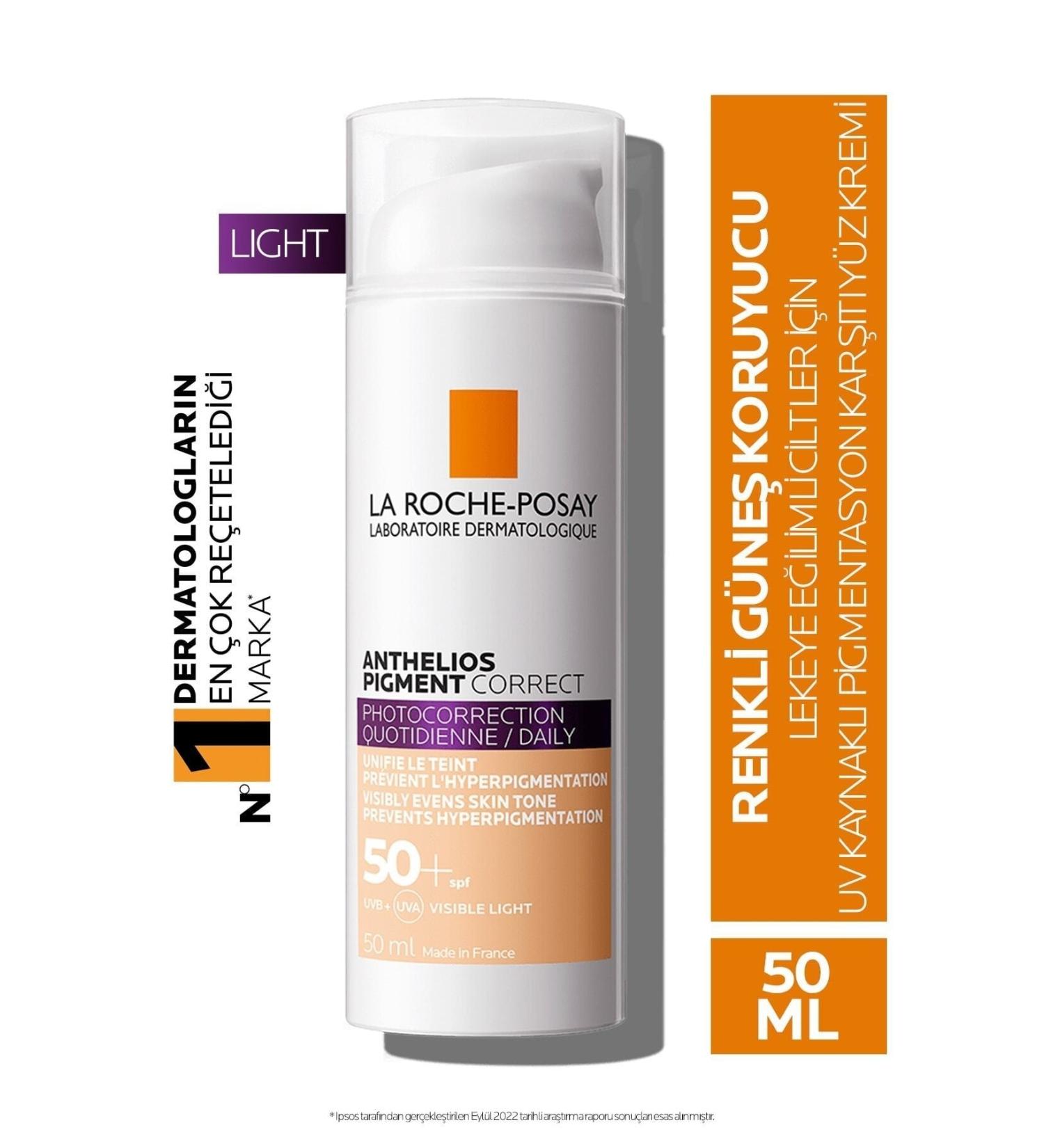 La Roche Posay Anti-Wrinkle and Anti-Blemish Skin Tone Equalizer Light Tone Tinted Super Face Sun Cream 50''ML  - Buy Online on GoSupps.com