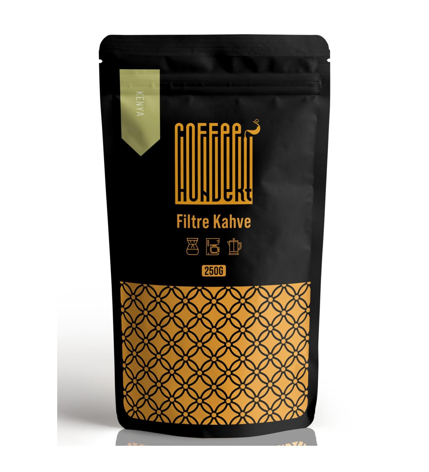 Coffee Hundert Kenya Nyeri Aa Filter Coffee 250 grams - Ground Filter Coffee