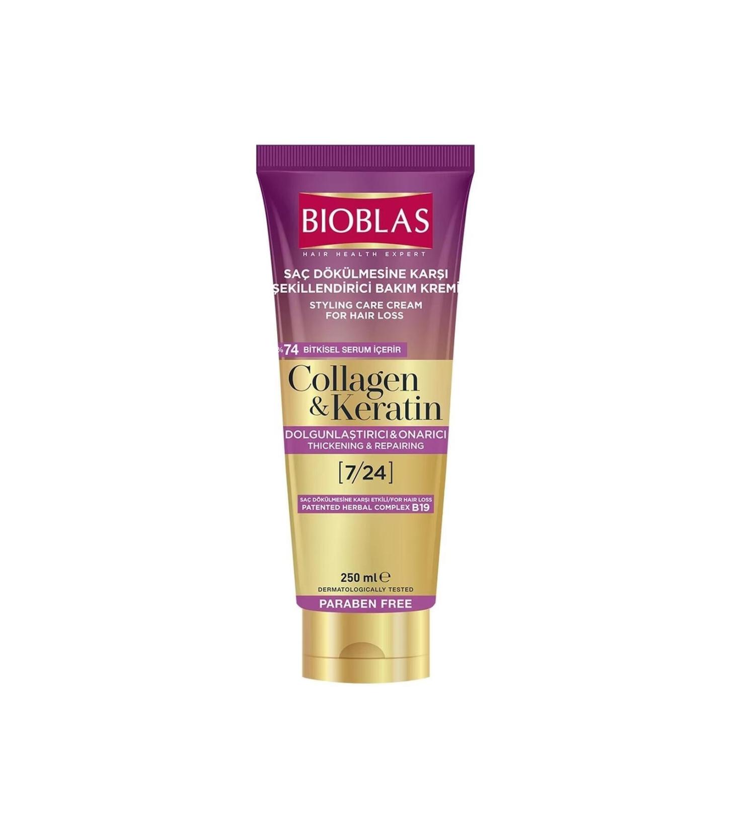Bioblas Collagen and Keratin Anti-Hair Loss Styling Care Cream 250 ml