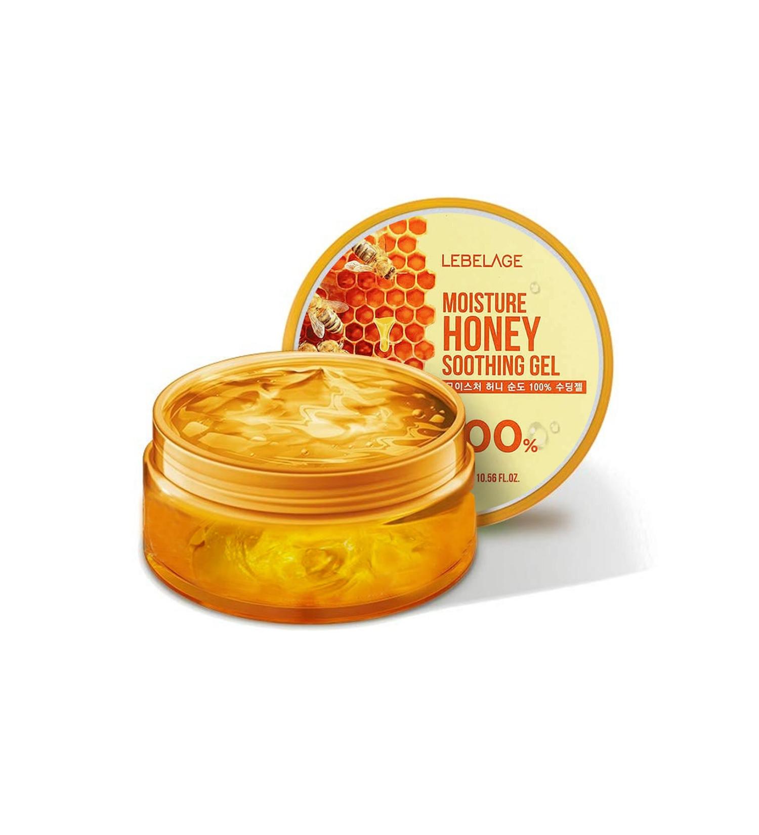 LEBELAGE Revitalizing Brightening Moisturizing Natural Honey Extract Soothing Gel Cream for Face and Body 300ml - Buy Online on GoSupps.com