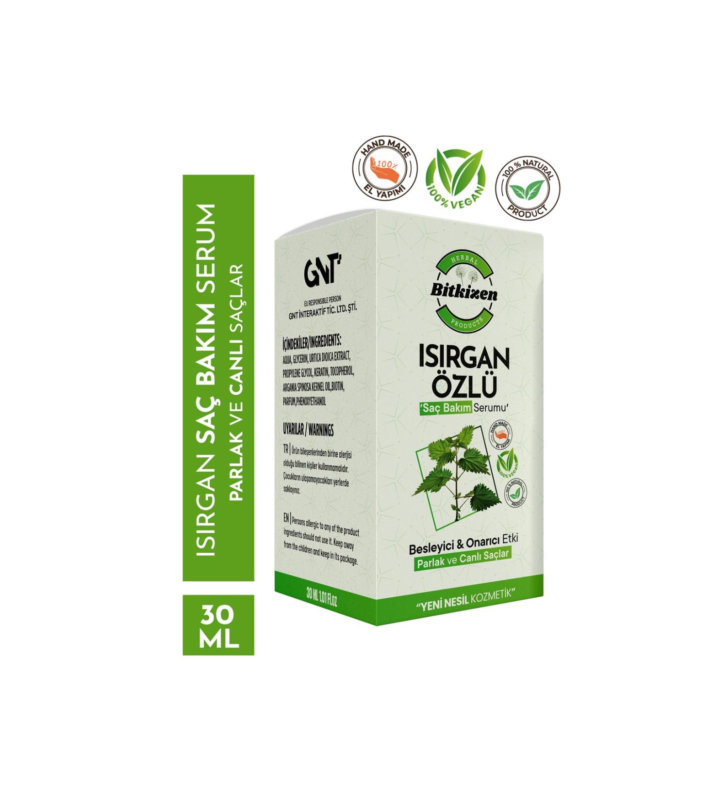 HERBIZEN Herbizezen Nettle Essence Hair Care Serum 30ml - Buy Online on GoSupps.com