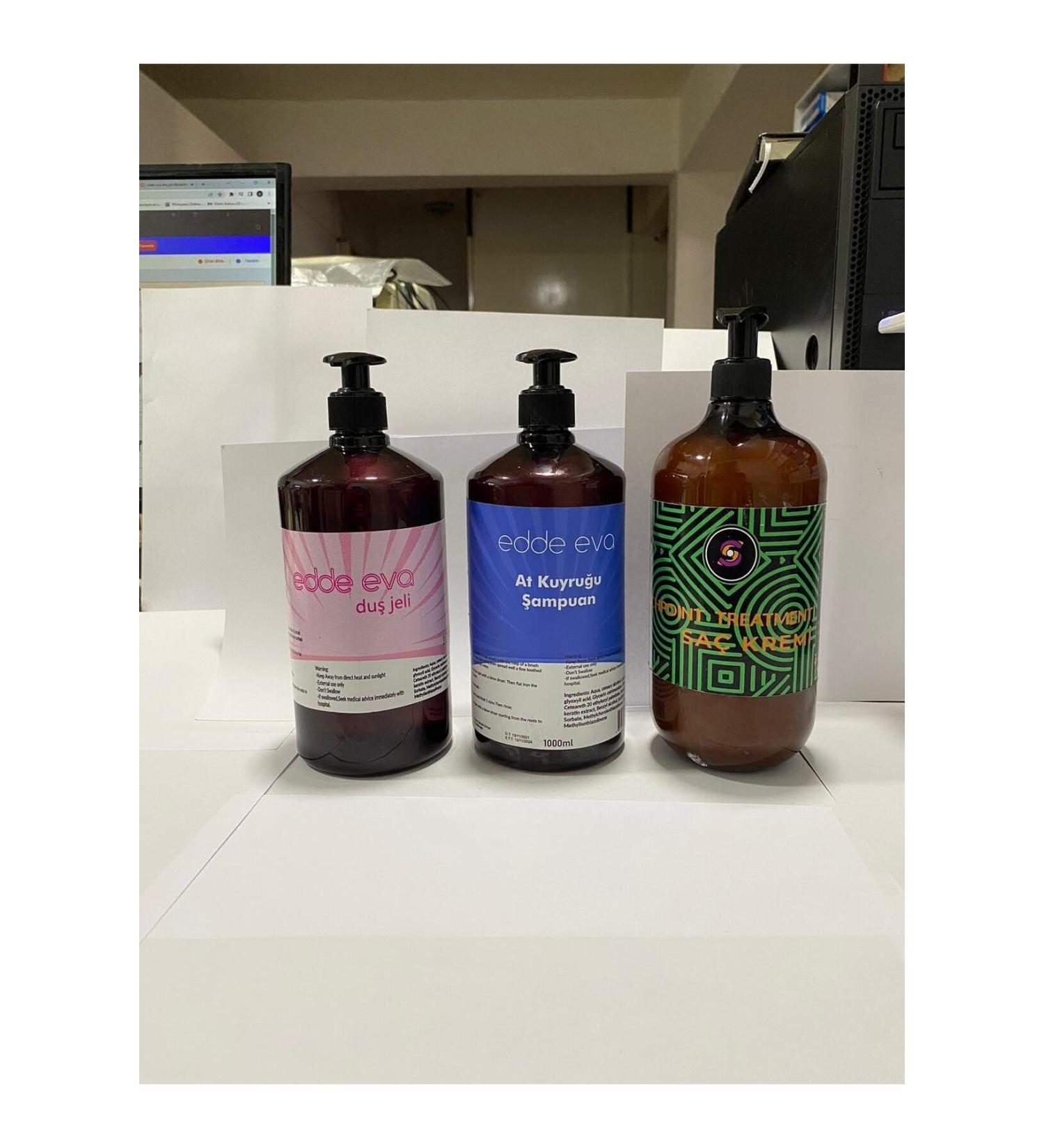 BLC MEDICAL 3 Piece Set Ponytail Shampoo + Shower Gel + Hair Conditioner