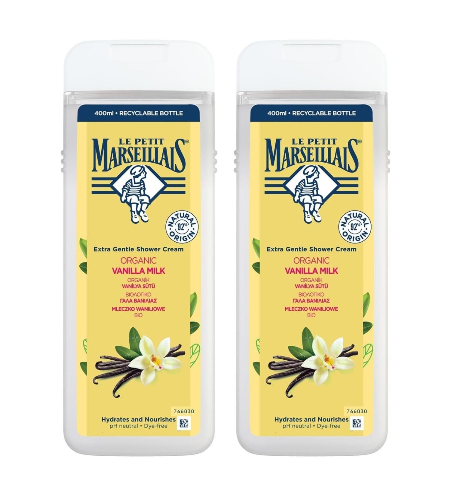 Le Pt Marseillais Vanilla Milk Shower Gel (2 x 400ml)