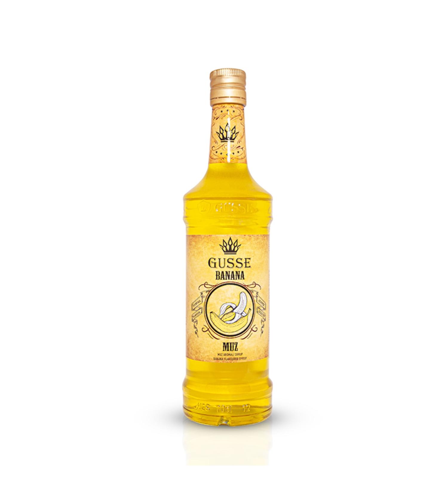 Gusse Banana Flavored Cocktail Syrup 70 Cl