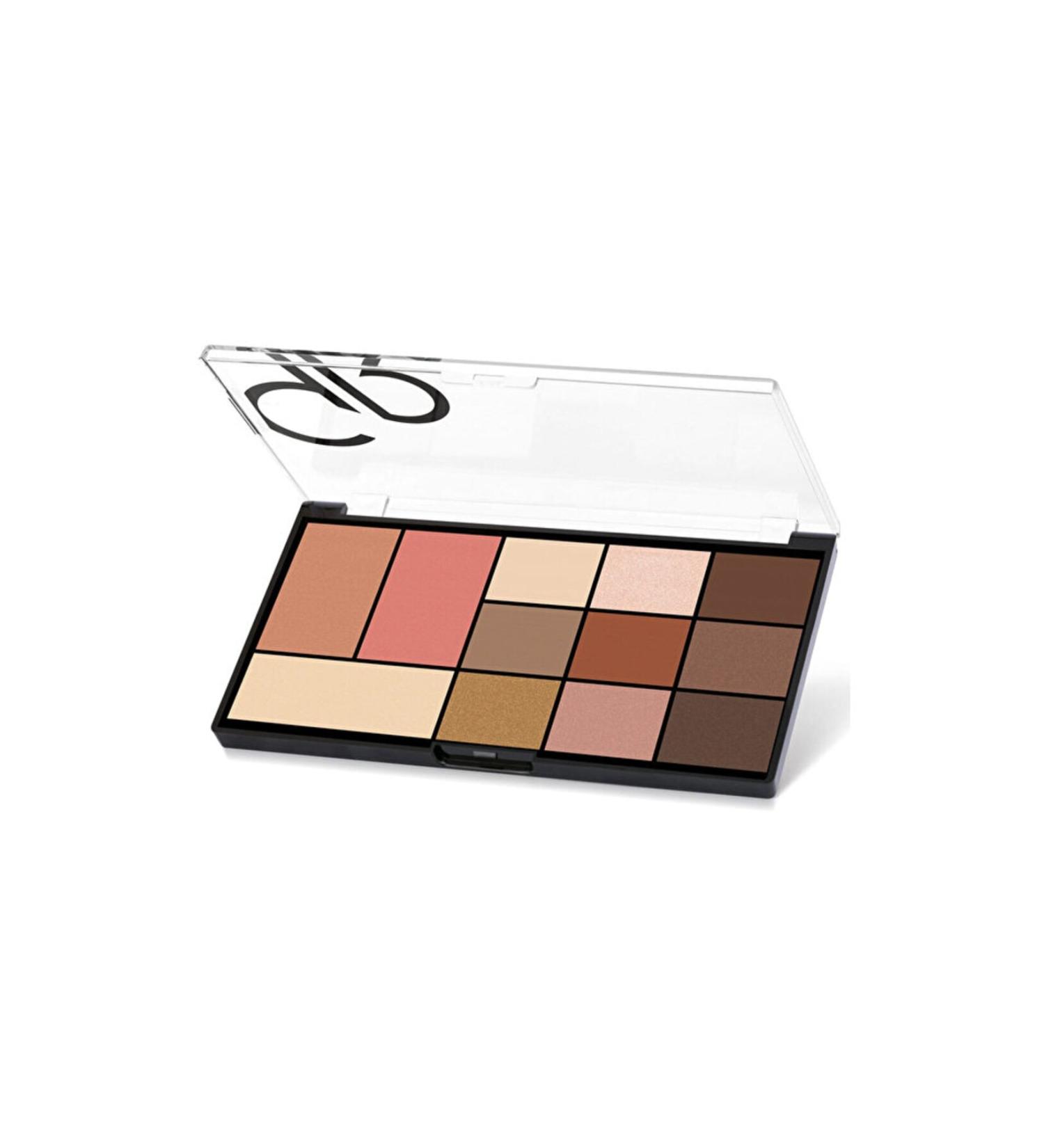 Golden Rose Eyeshadow Palette - Face & Eye City Style No: 01 Warm Nude - 1 Piece