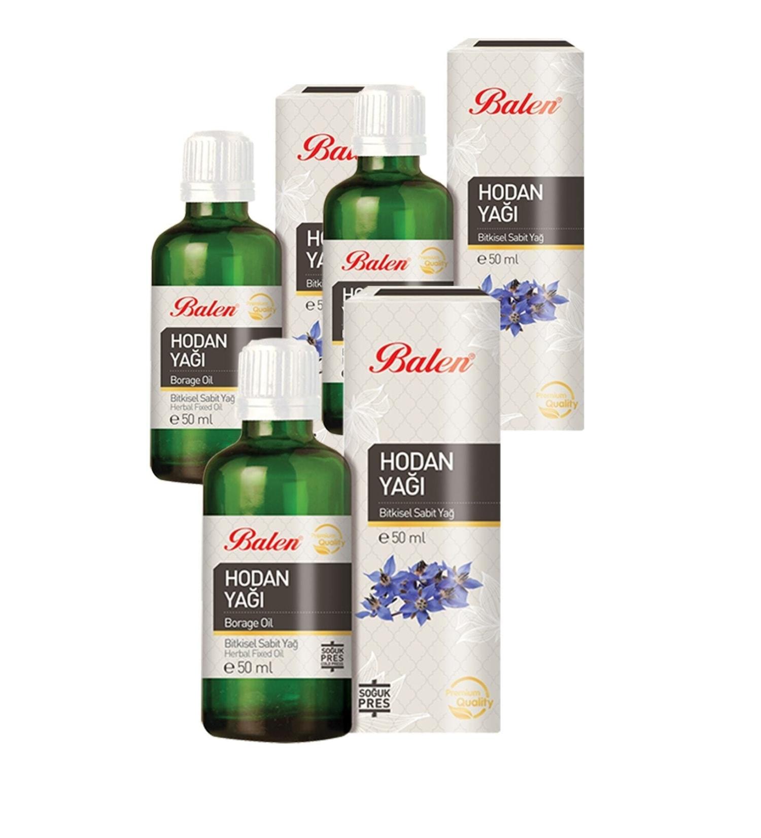 Balen 3 Boxes of Borage Oil 50 Ml. Borage Oil 3 Pieces Ball. 150ml.