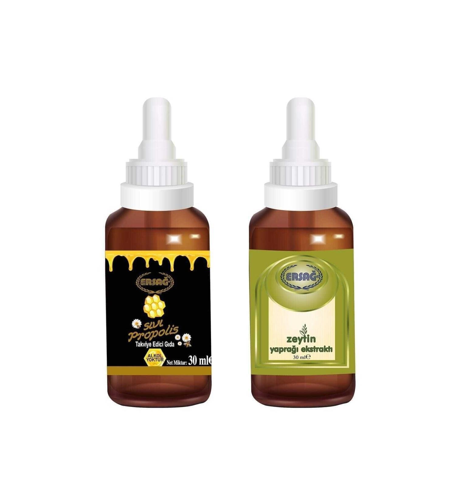 Ersa Liquid Propolis Drops Olive Leaf Extract Drops