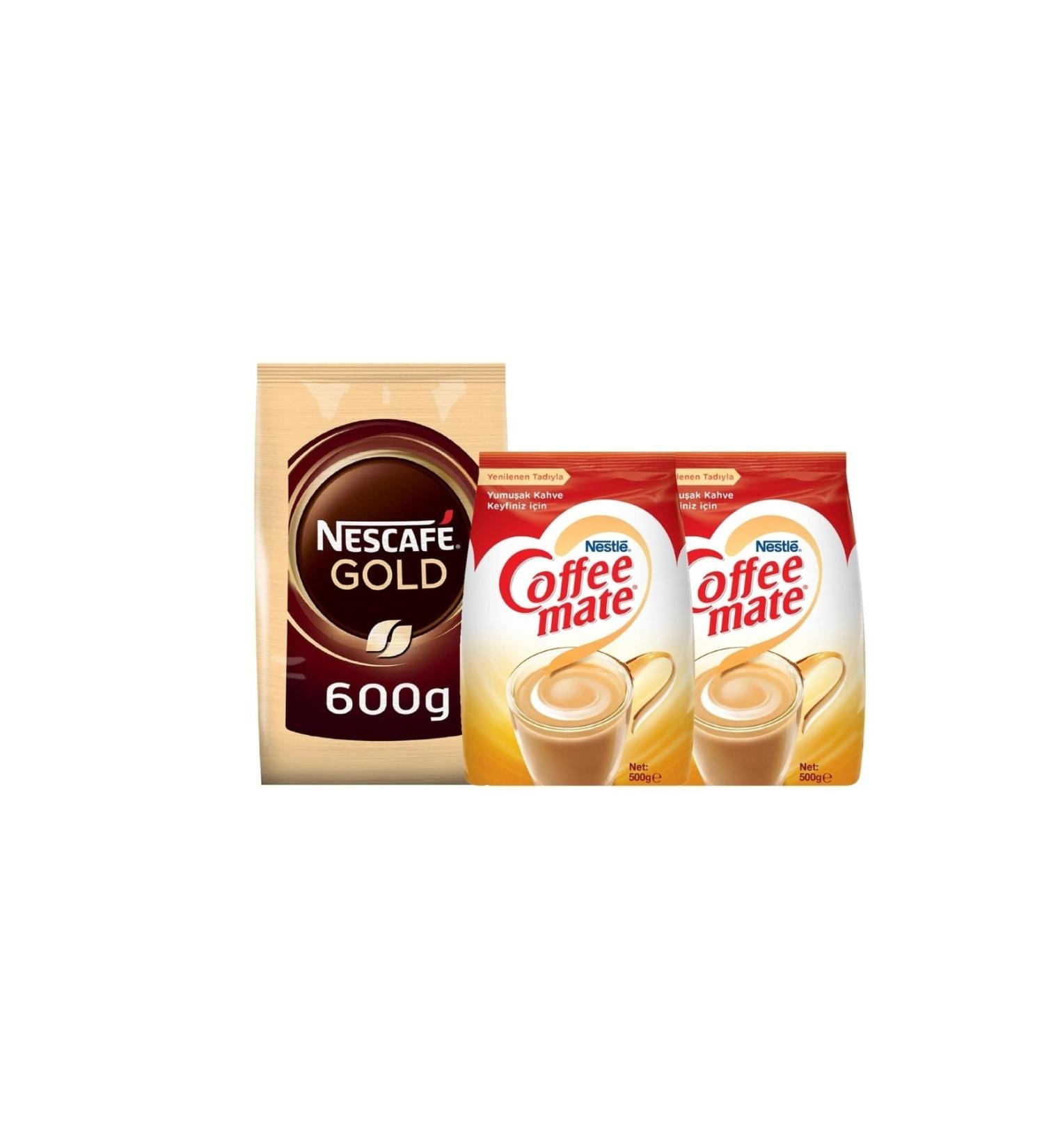 Nescafe Gold 600gr + Coffee Mate 500gr x2