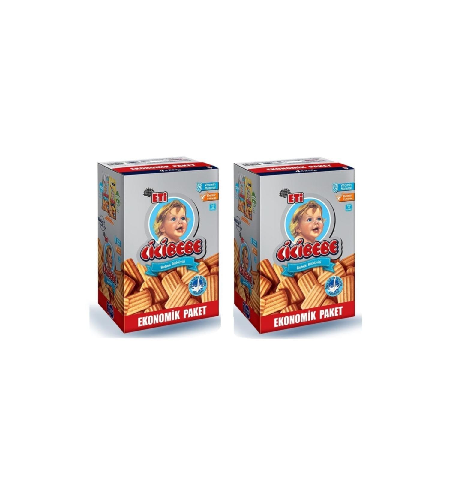 Eti Cicibebe 1000 Gr Baby Biscuits 2-Piece Advantage Package