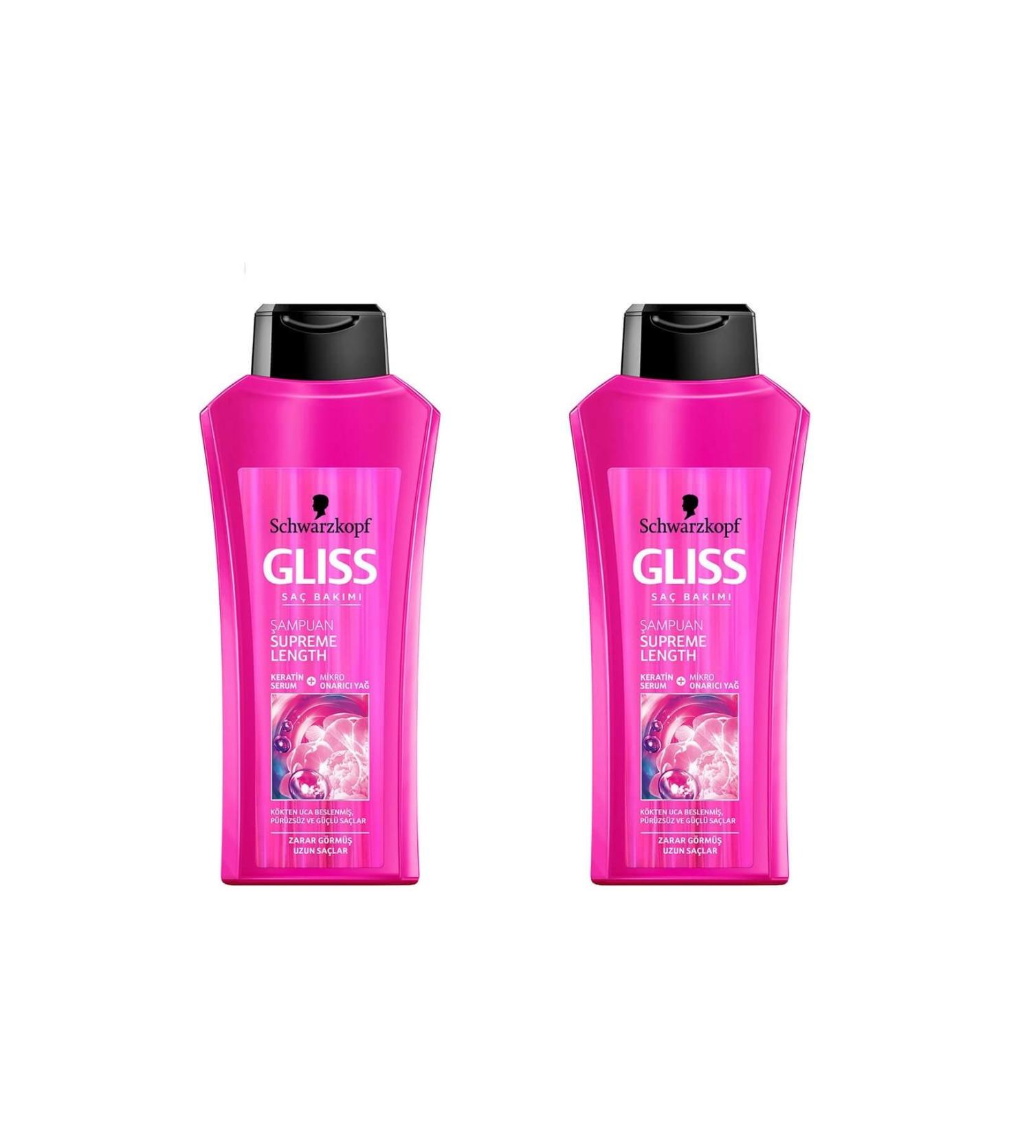 Gliss Supreme Length Shampoo 525 ml x 2 Pieces