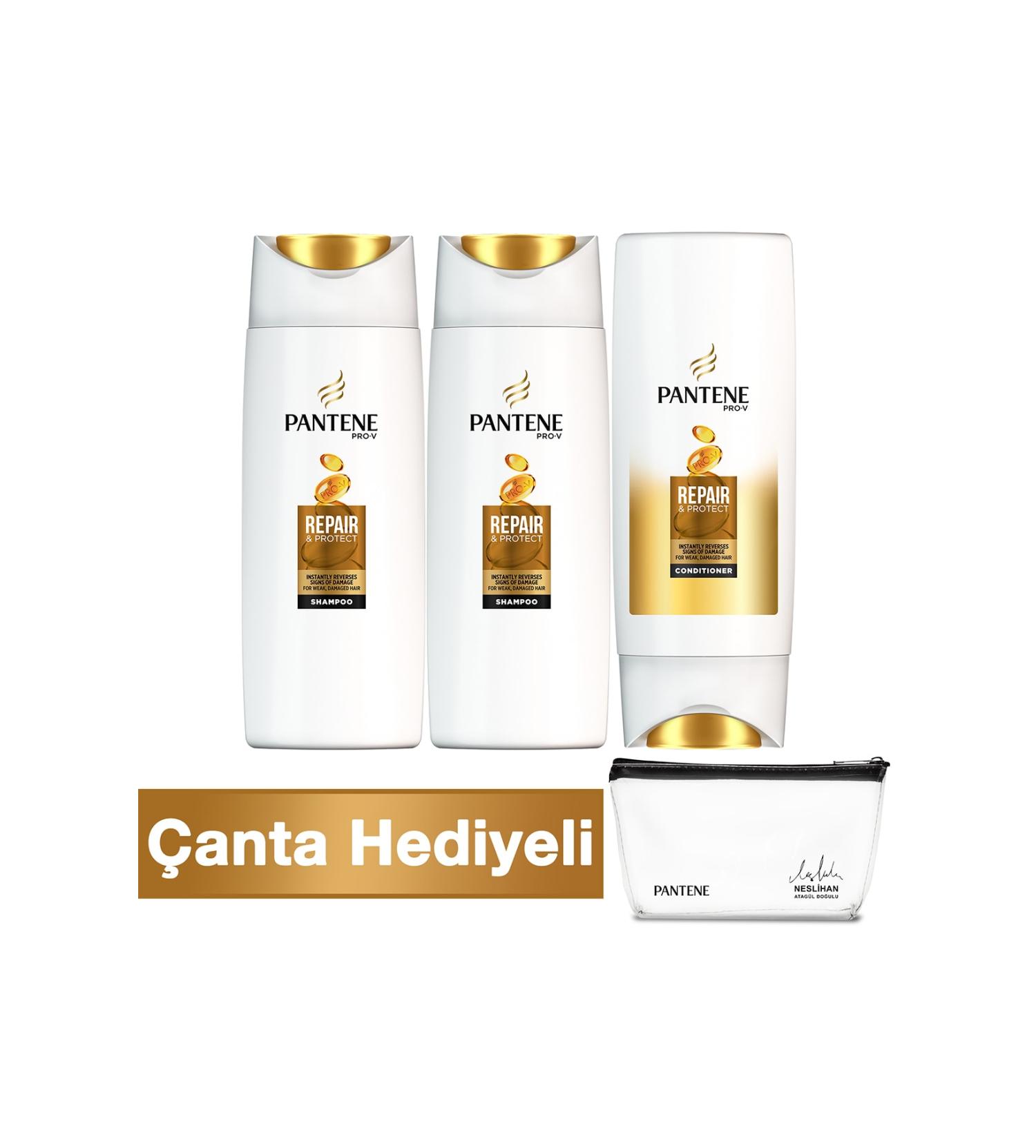 Pantene Travel Set (90 ml Shampoo*2 + Conditioner) (With Gift Bag) - Buy Online on GoSupps.com